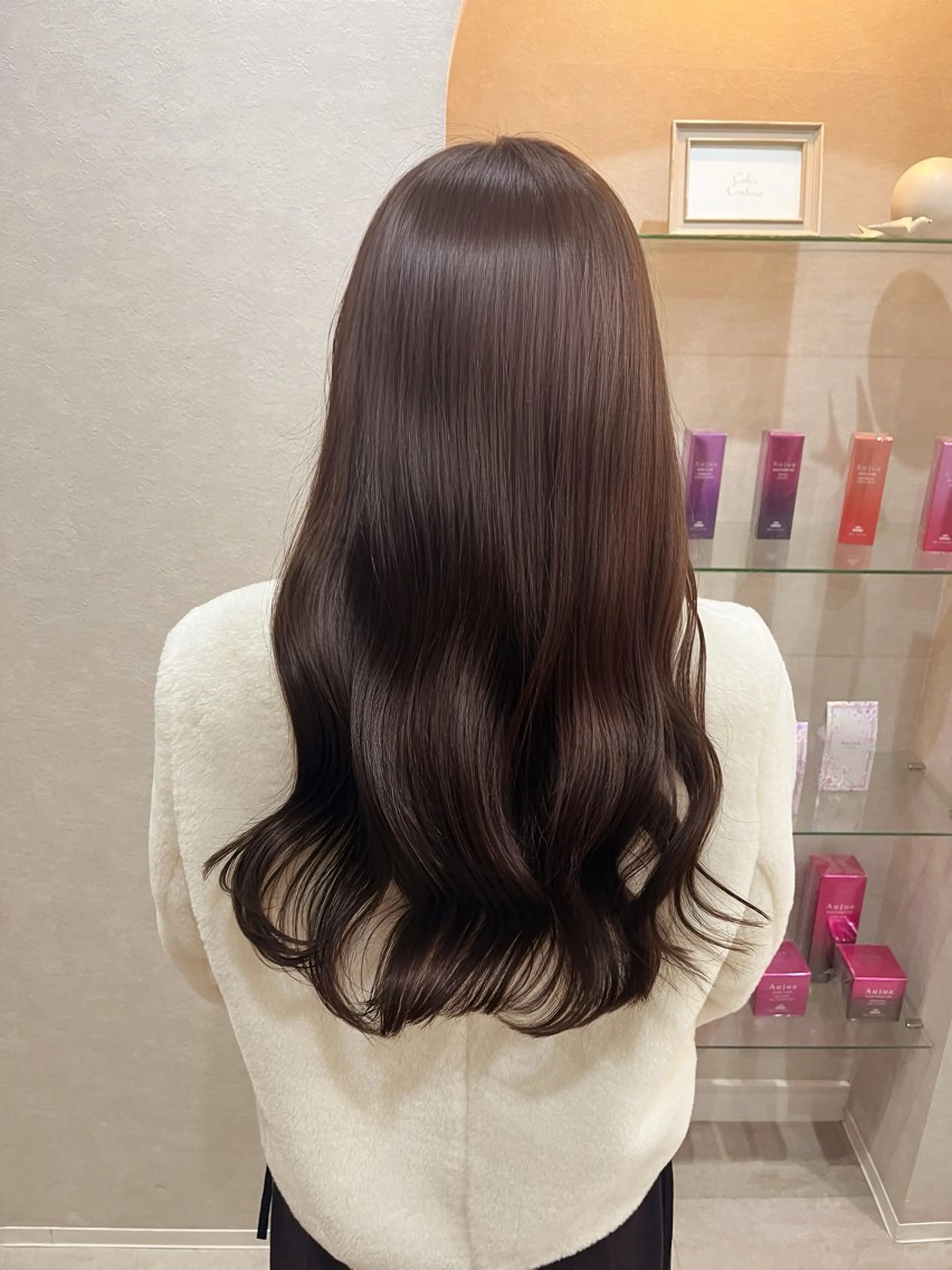 ロング ヘアカラー トリートメント るな/透明感カラー/ 髪質改善/ワンホンのヘアスタイル