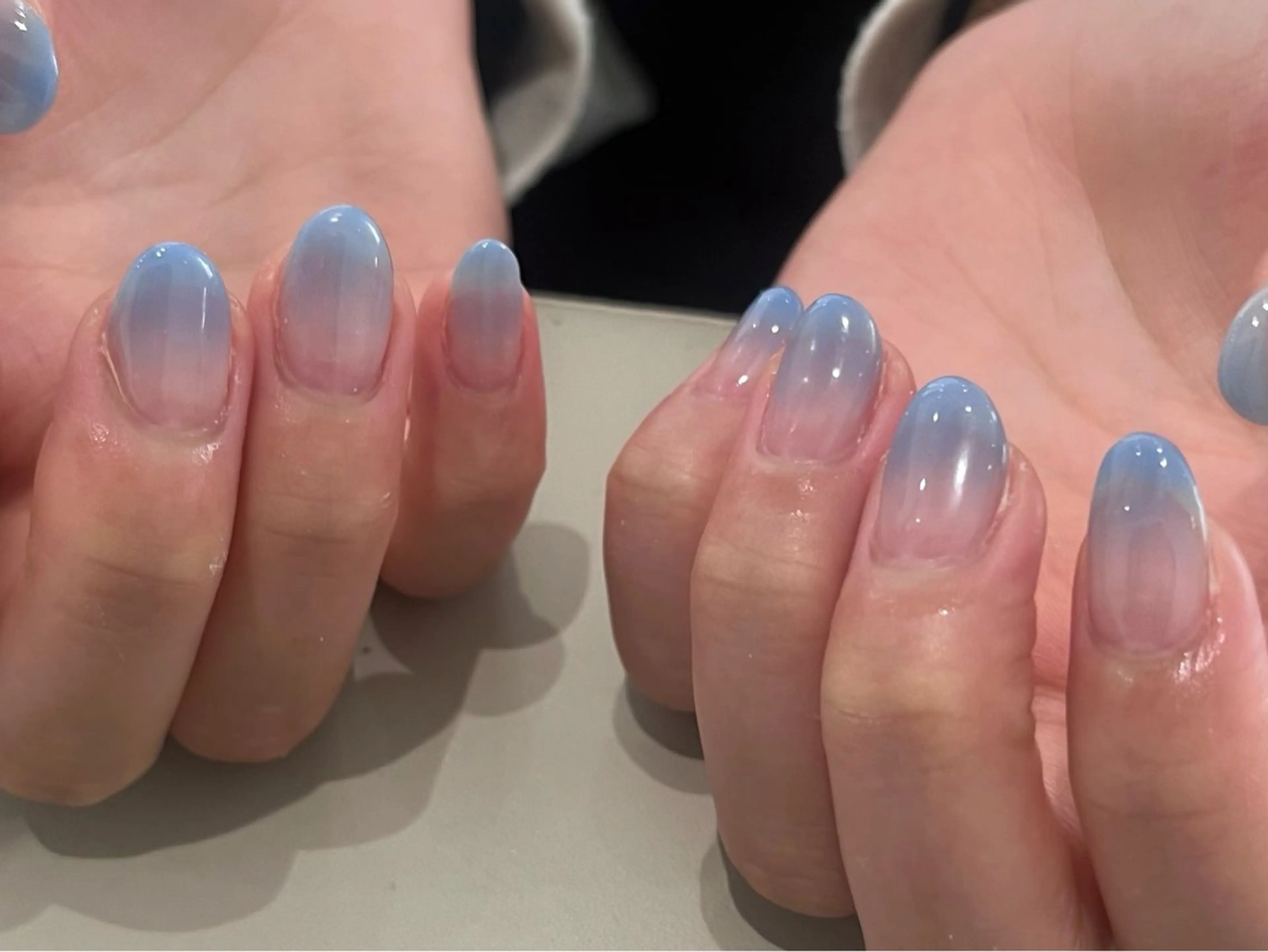 【オフなし】フレンチ/カラグラ 10色選択可◎ラメもOK✨の写真