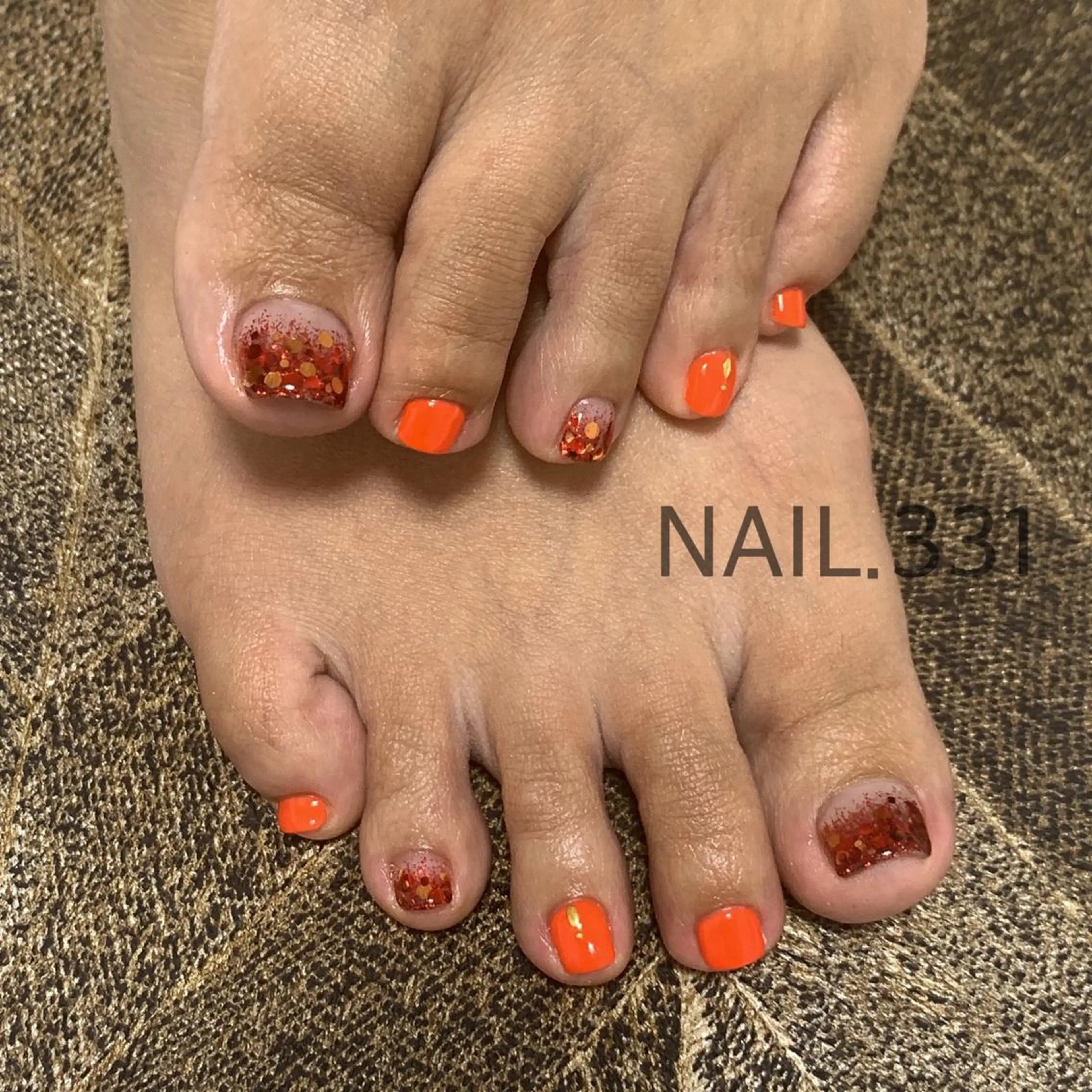 ネイル ラメ(グリッター) 夏ネイル ハンドネイル Nail 331のネイルデザイン