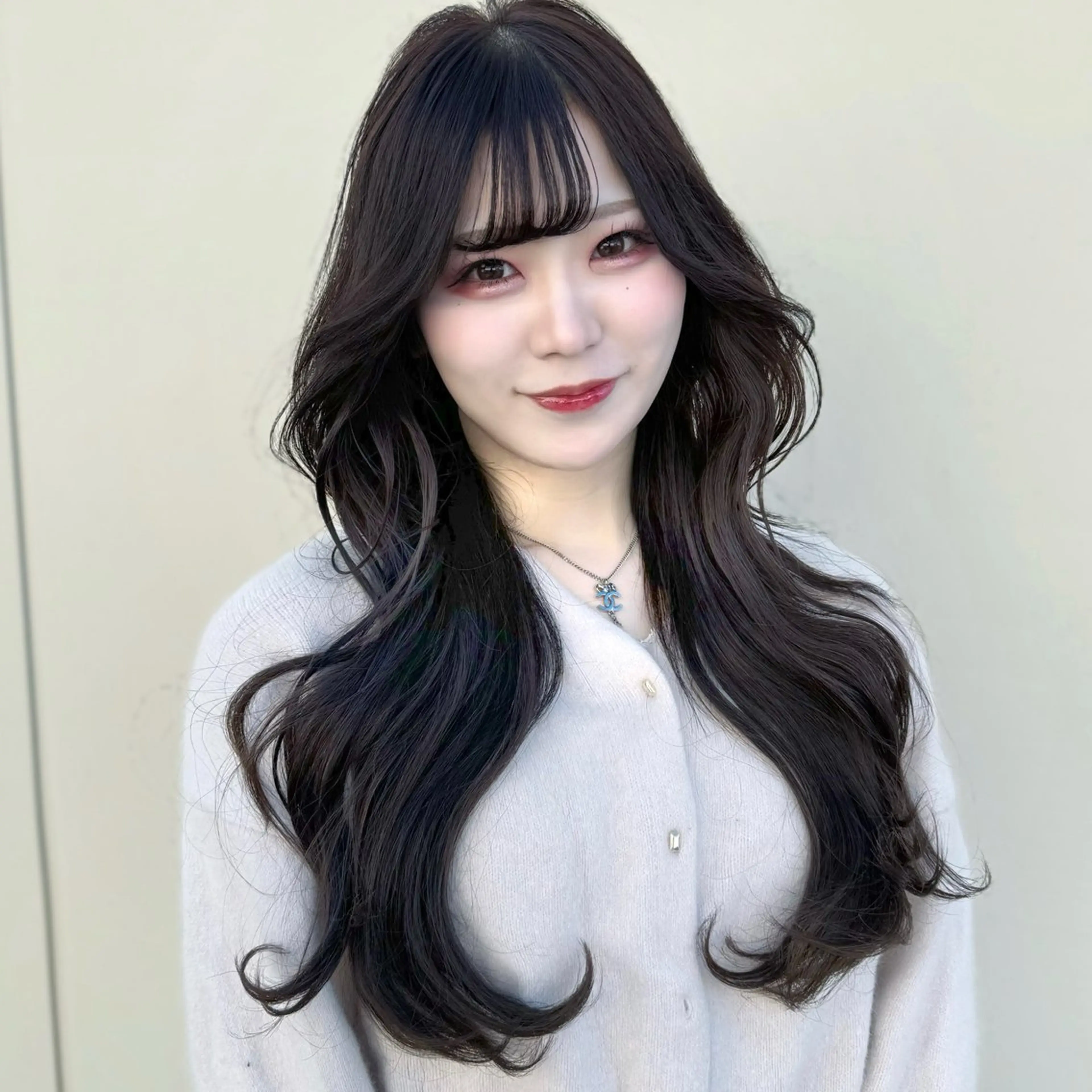 ロング カラー カット ヘアカラー トリートメント ヘッドスパ ヘアセット 韓国ヘア/レイヤー/ 顔まわり/りょーとのヘアスタイル