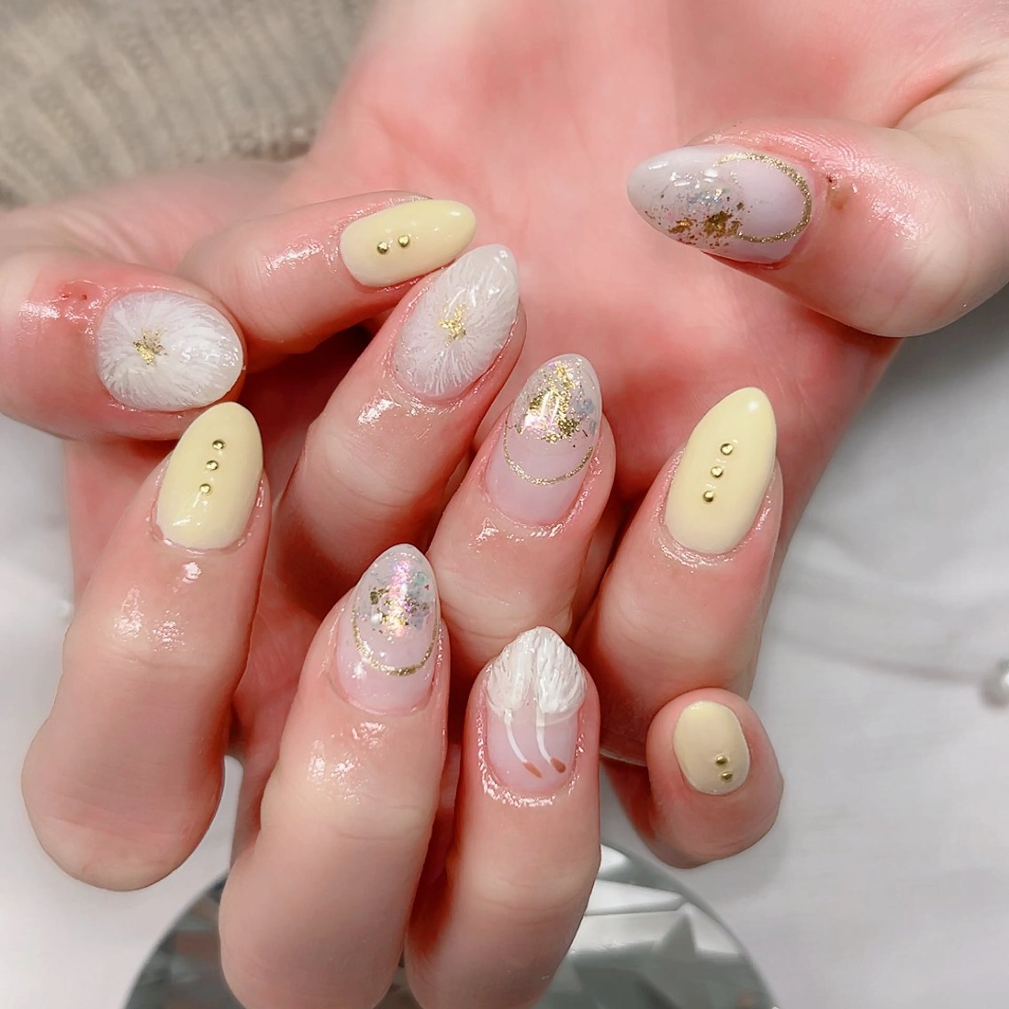 ネイル ぷっくりネイル 春ネイル Cute Tips nailのネイルデザイン