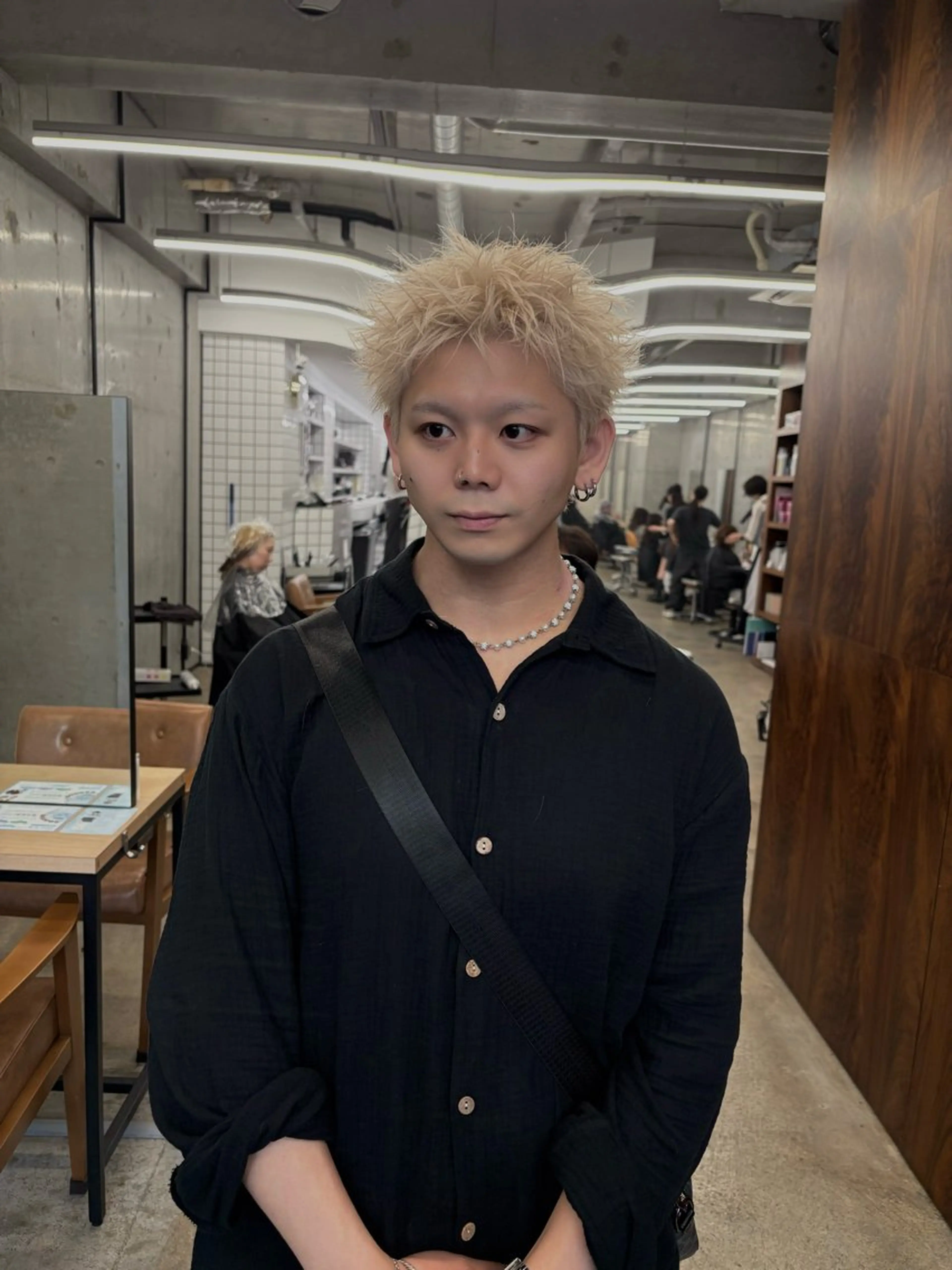 カラー メンズ カット ヘアカラー メンズショート/ 海外ブロンド/ｿｳﾀのヘアスタイル