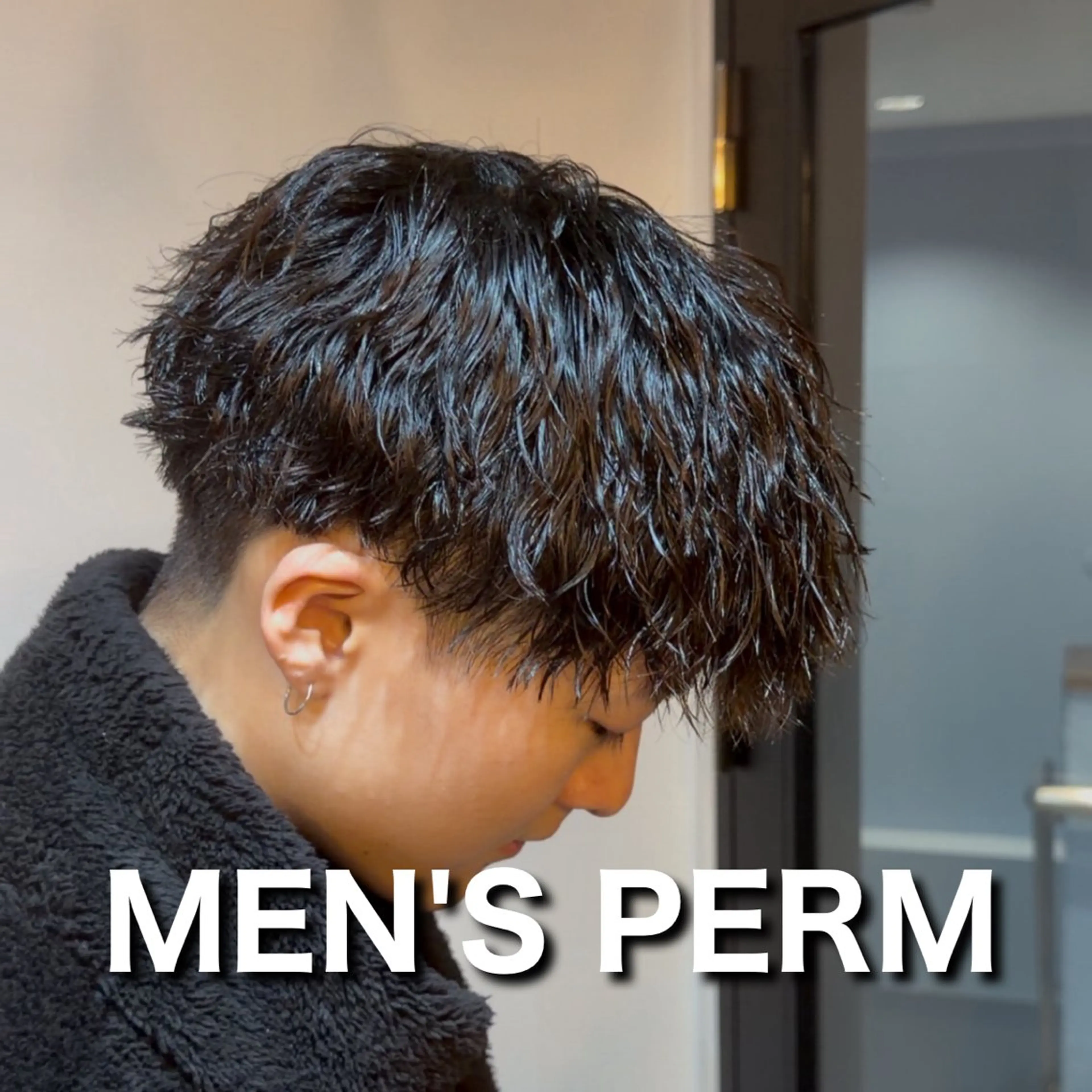 ショート パーマ メンズ マッシュ メンズパーマ ツイストスパイラルパーマ スパイラルパーマ カット パーマ メンズ特化/ショート /ツイスパ/結希のヘアスタイル