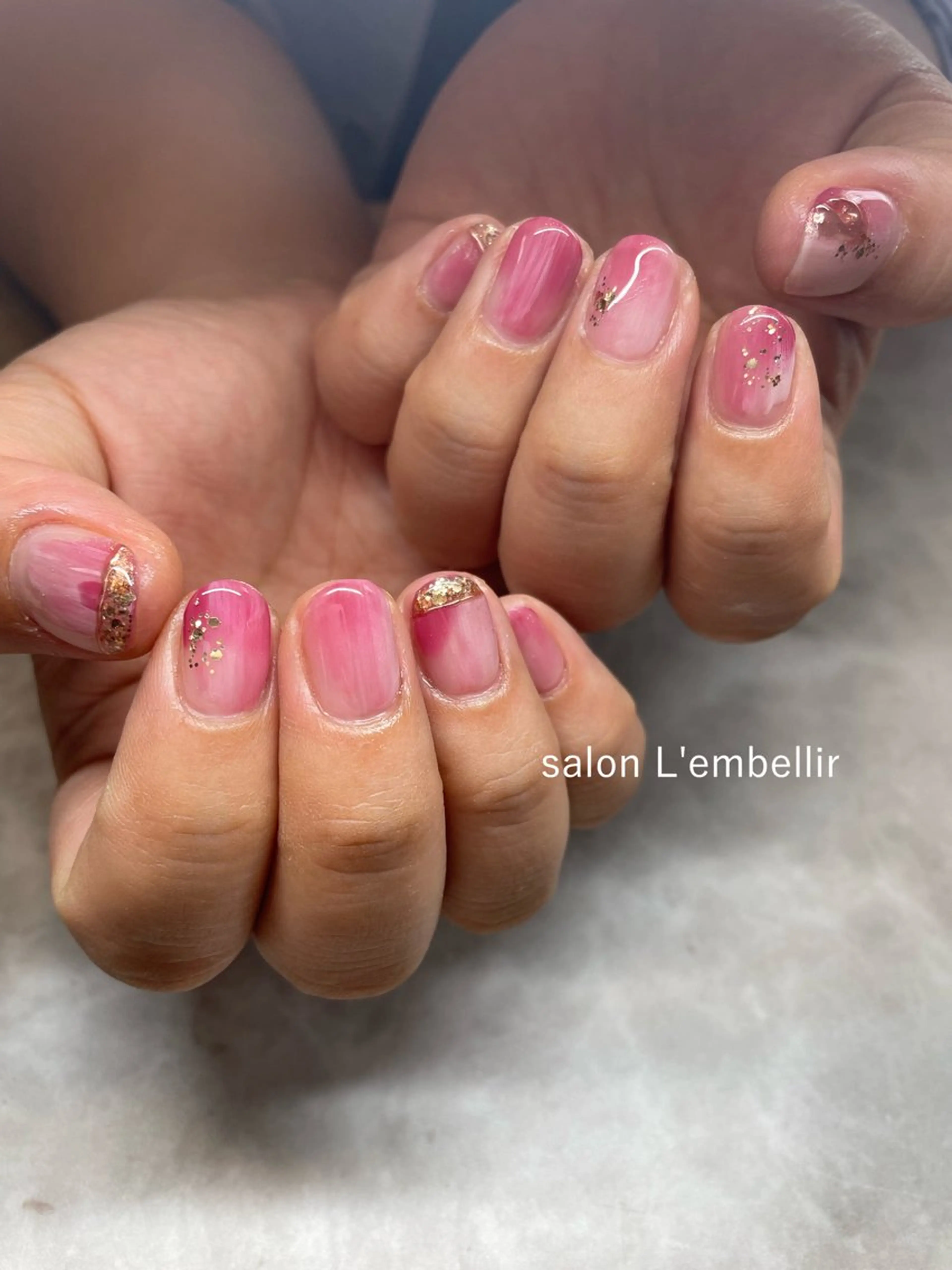 ネイル ニュアンスネイル salon L'embellirのネイルデザイン