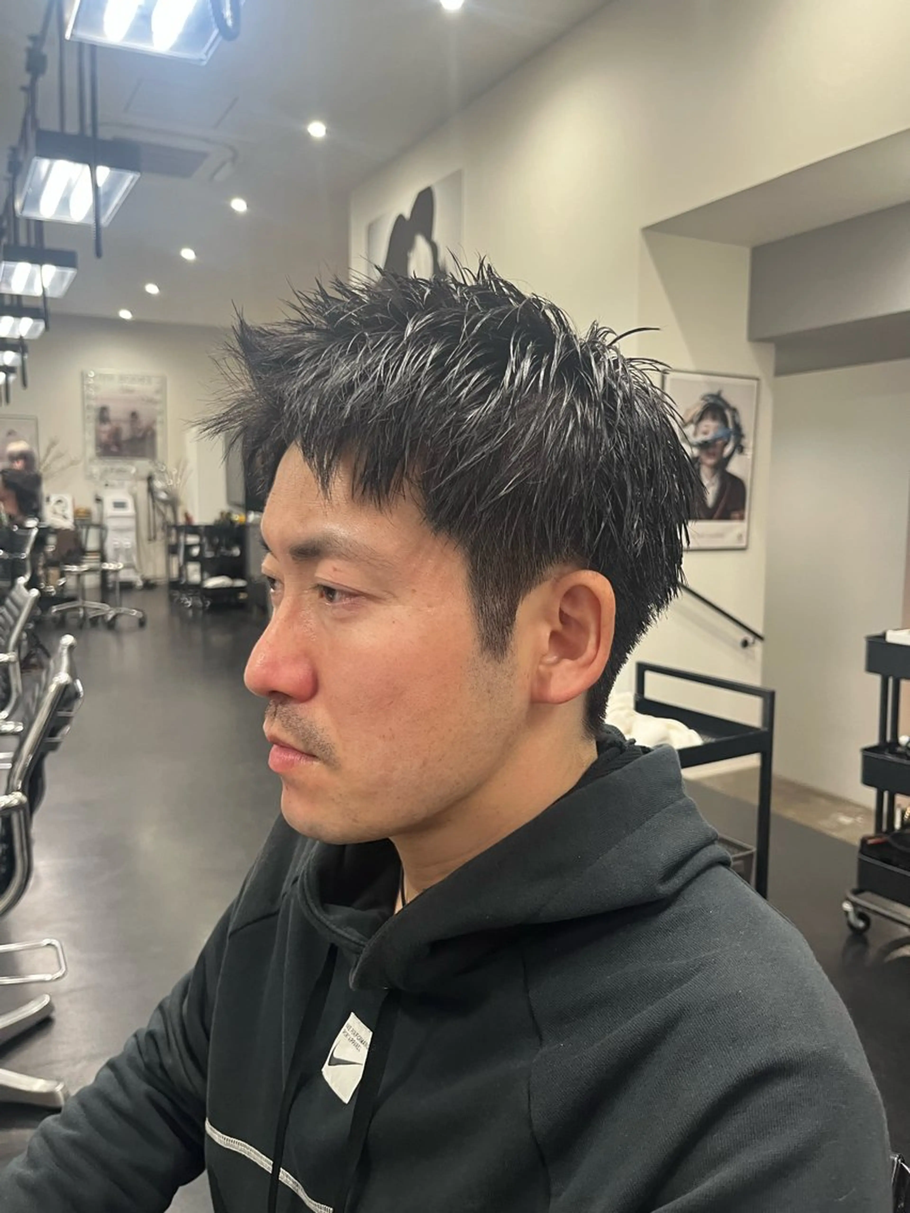 ショート メンズ ツーブロック ショートヘア パーマ/縮毛矯正 揚村武斗のヘアスタイル