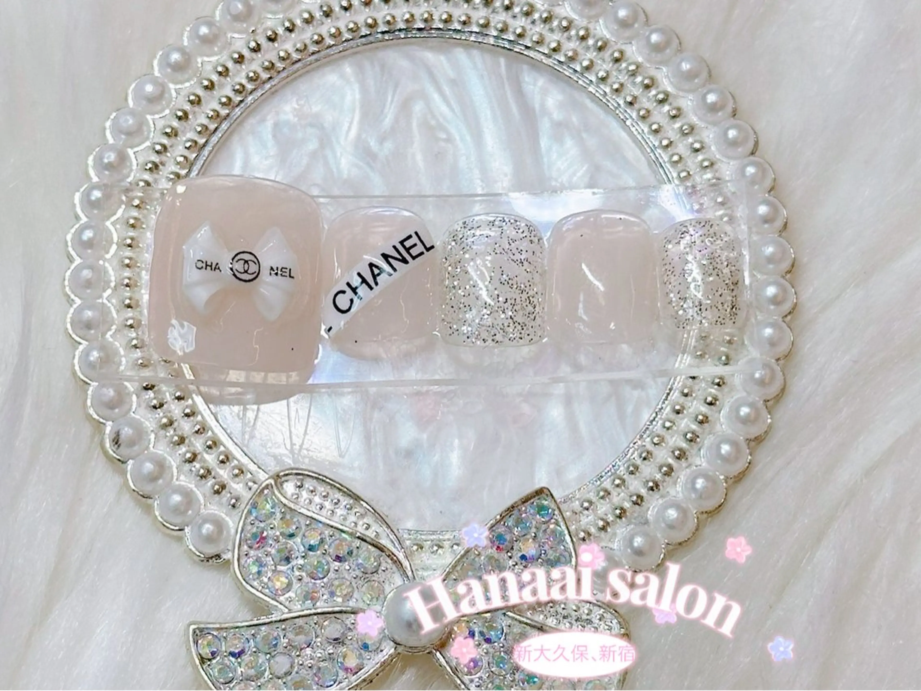 ショート フットネイル Hanaai salon あまねのネイルデザイン