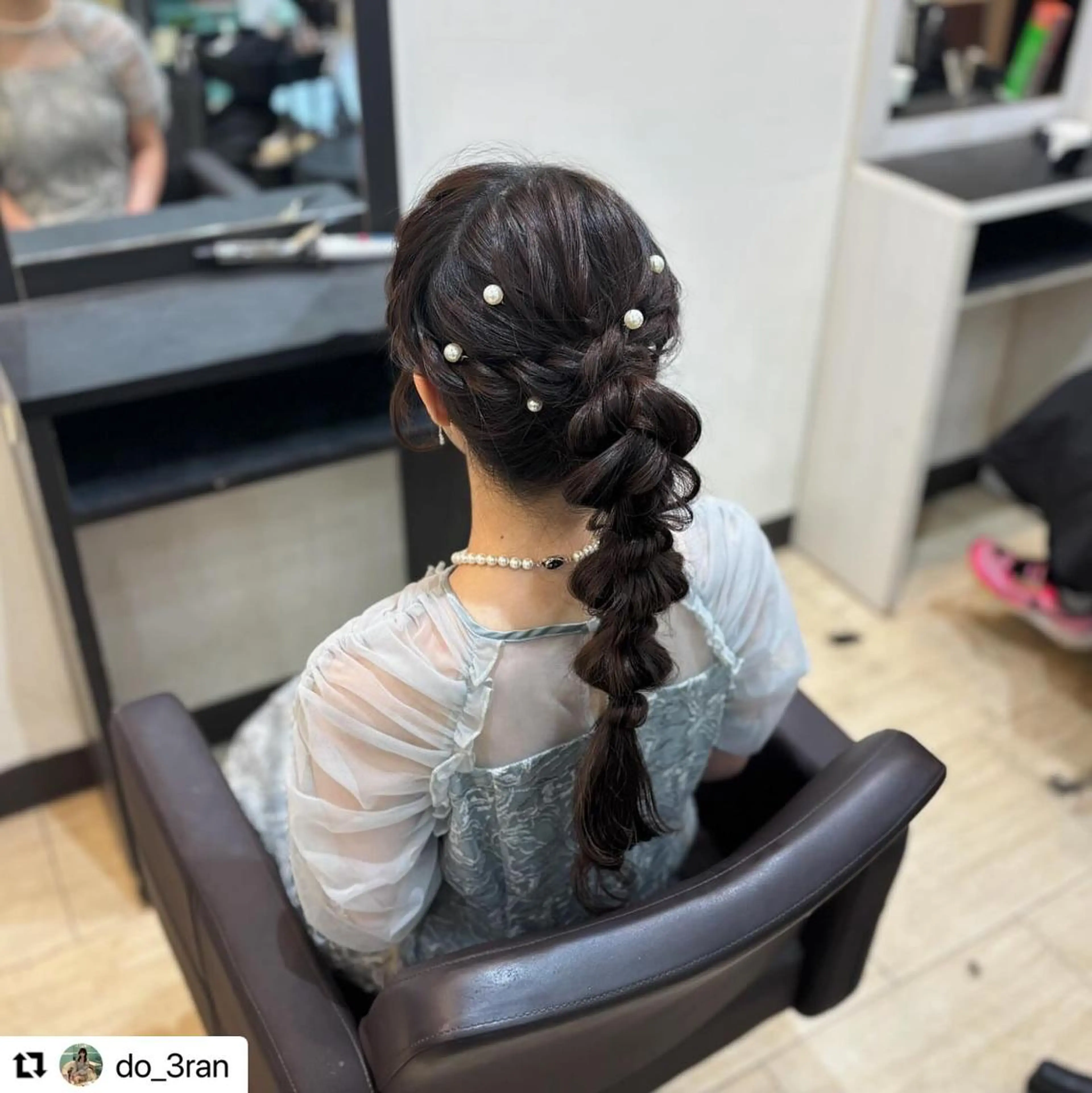 ヘアアレンジ ロング カラー デート 💖kellys green💖のヘアスタイル