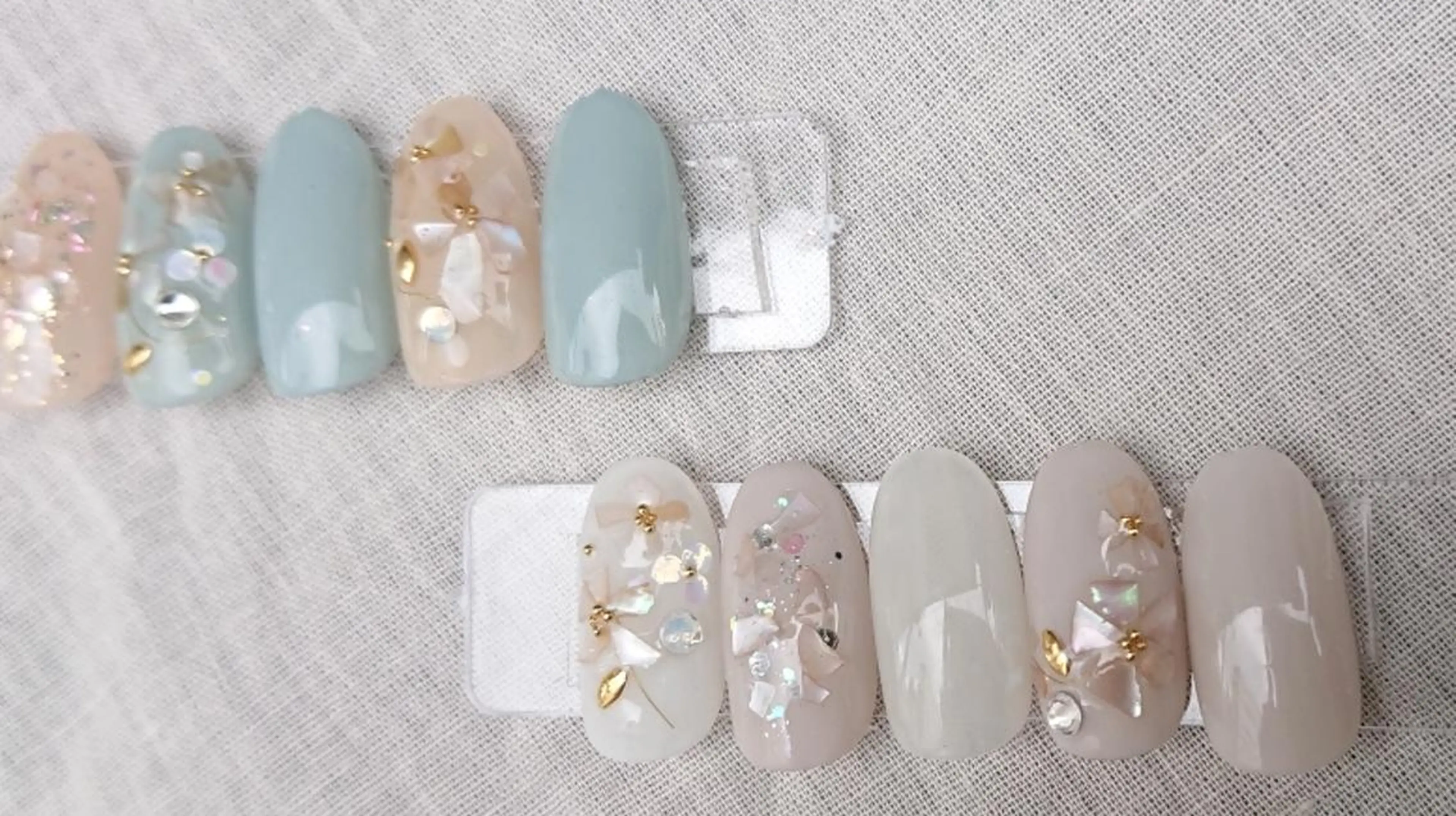 ネイル フラワーネイル キラキラネイル ワンカラーネイル shellnail さなえのネイルデザイン