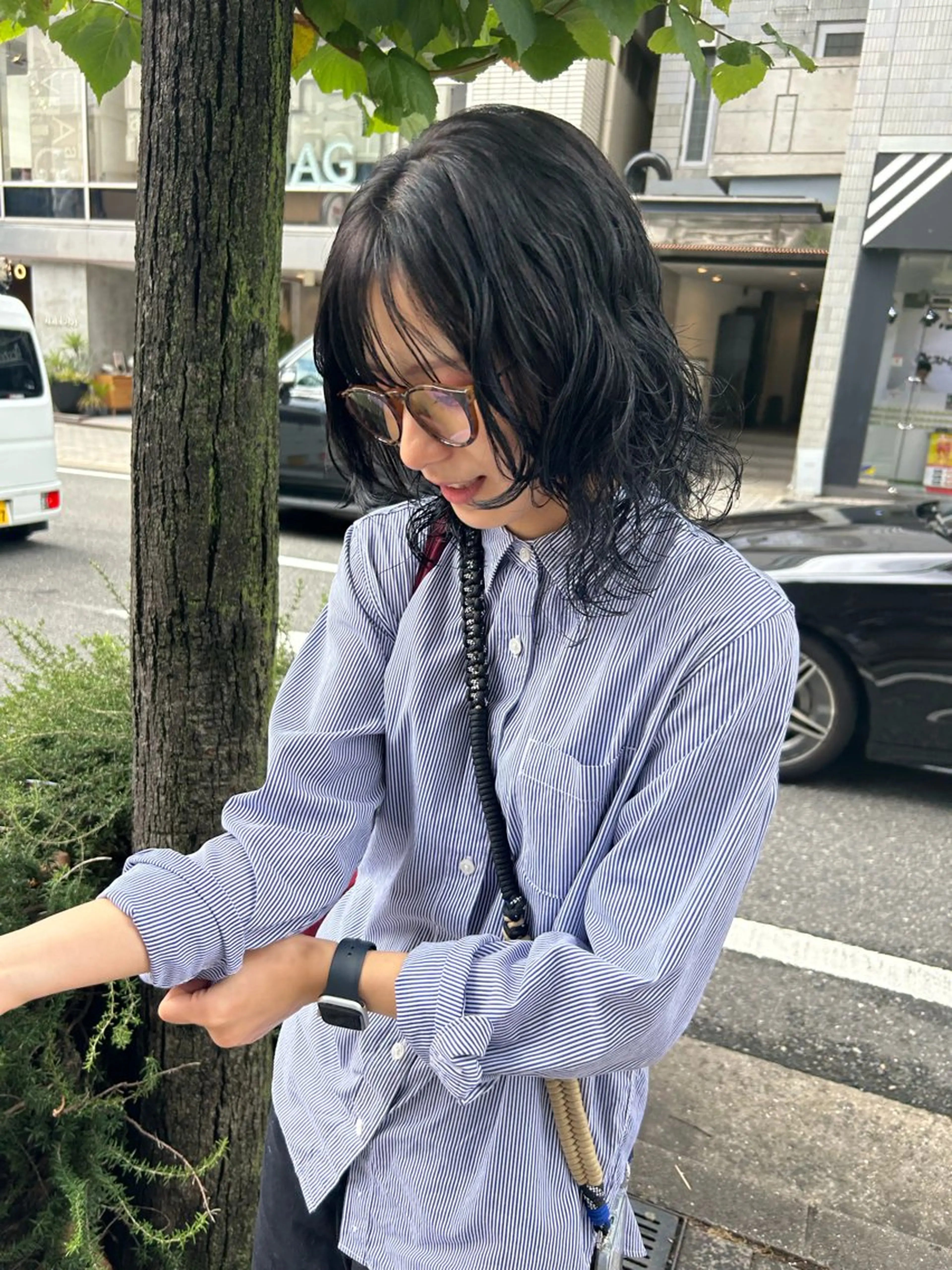 セミロング カラー stylist 倉本恋のヘアスタイル