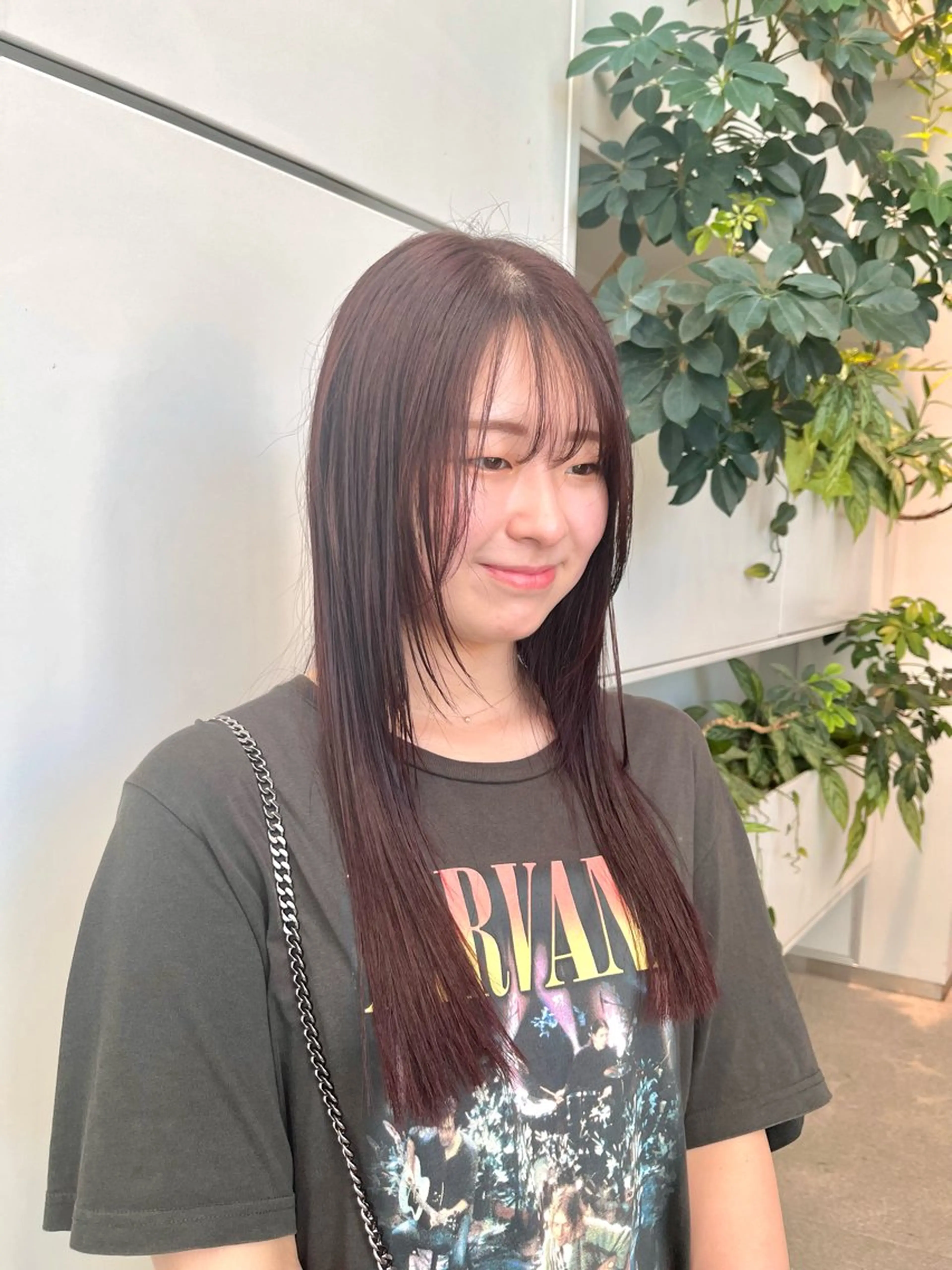 ロング カラー ブリーチ ブラウンカラー ブリーチなしカラー レッドカラー レッドブラウン くさかみさき🌼暖色 /耳つぼ/オタク🌼のヘアスタイル