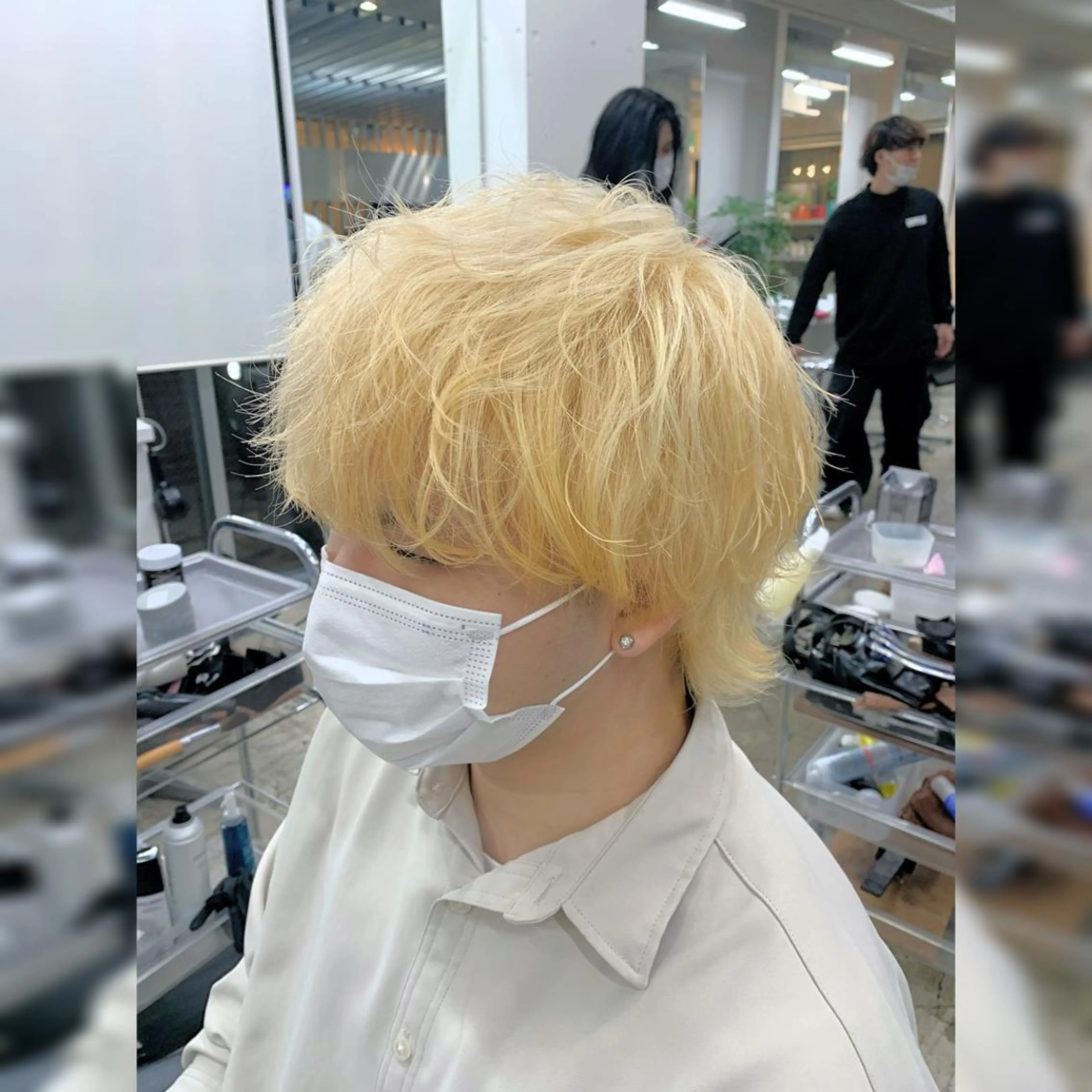 ショート カラー パーマ ヘアアレンジ メンズ キッズ ネイル マツエク・マツパ アイブロウ メンズブリーチ メンズハイトーン メンズインナーカラー メンズ韓国風 ブリーチ お悩み解決 園田翔大のヘアスタイル