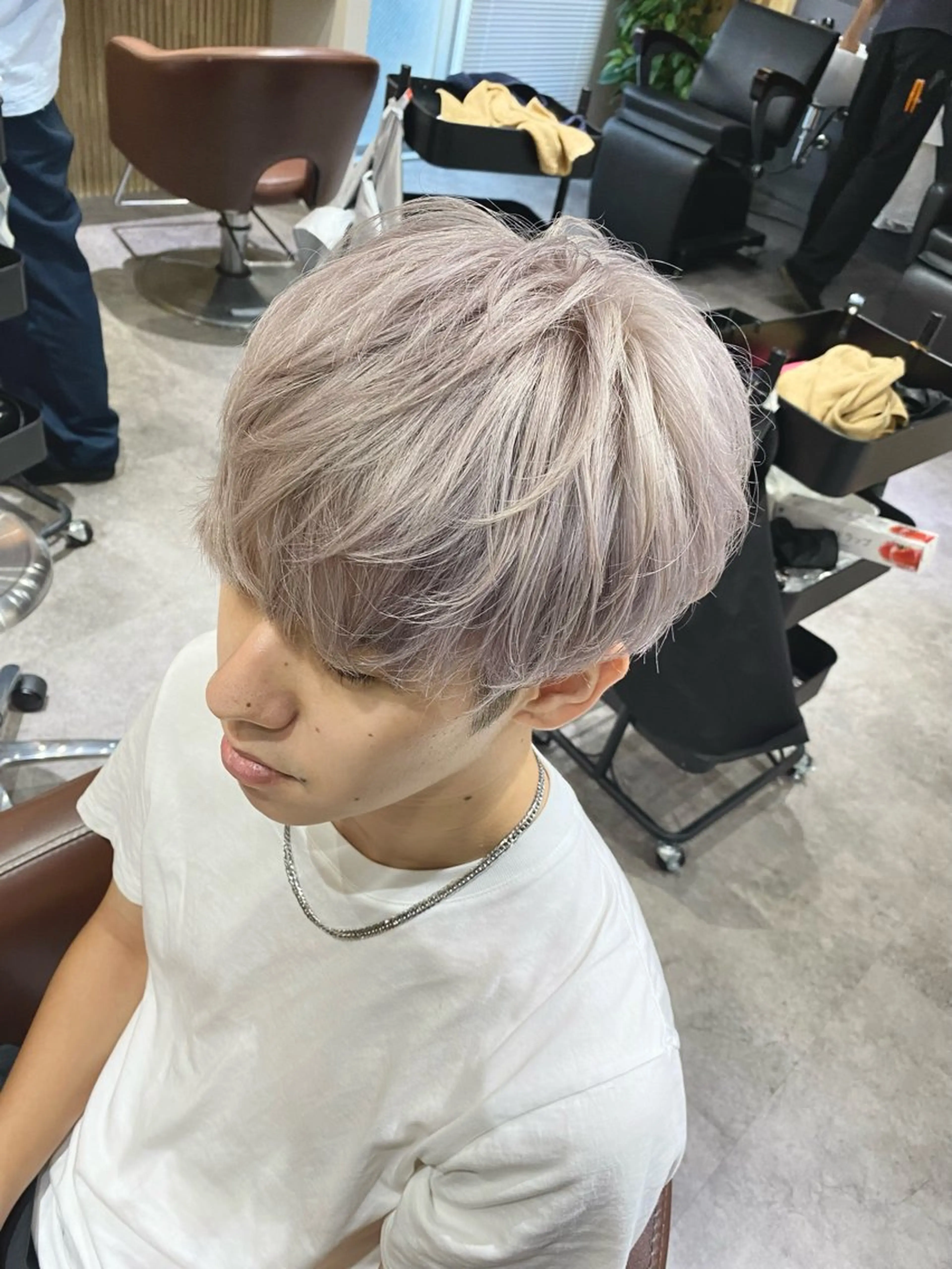 カラー メンズ カット ヘアカラー トリートメント ヘアセット メンズブリーチカラー /パーマ ごーた立川のヘアスタイル