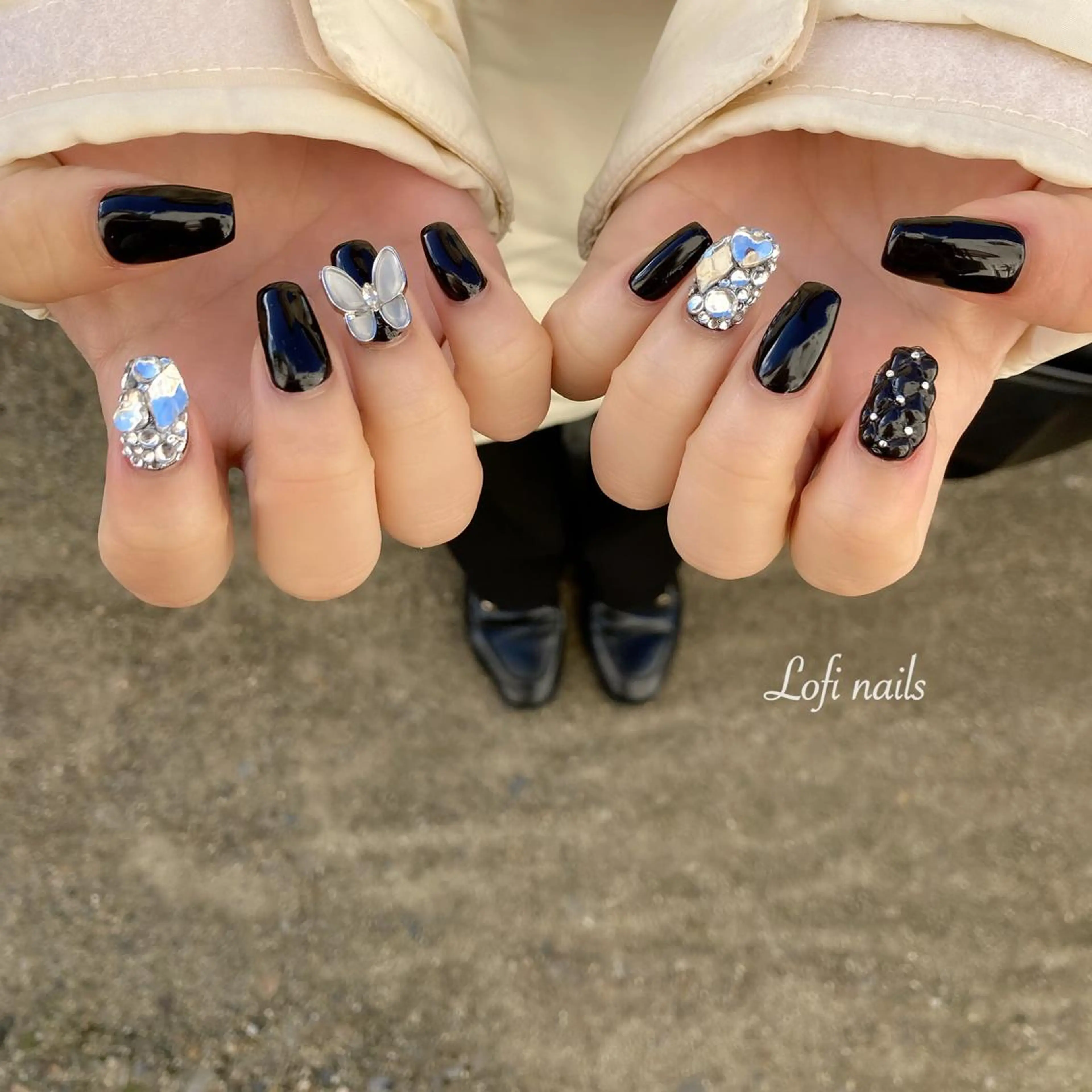 セミロング ネイル Lofi nails ゆきこのネイルデザイン