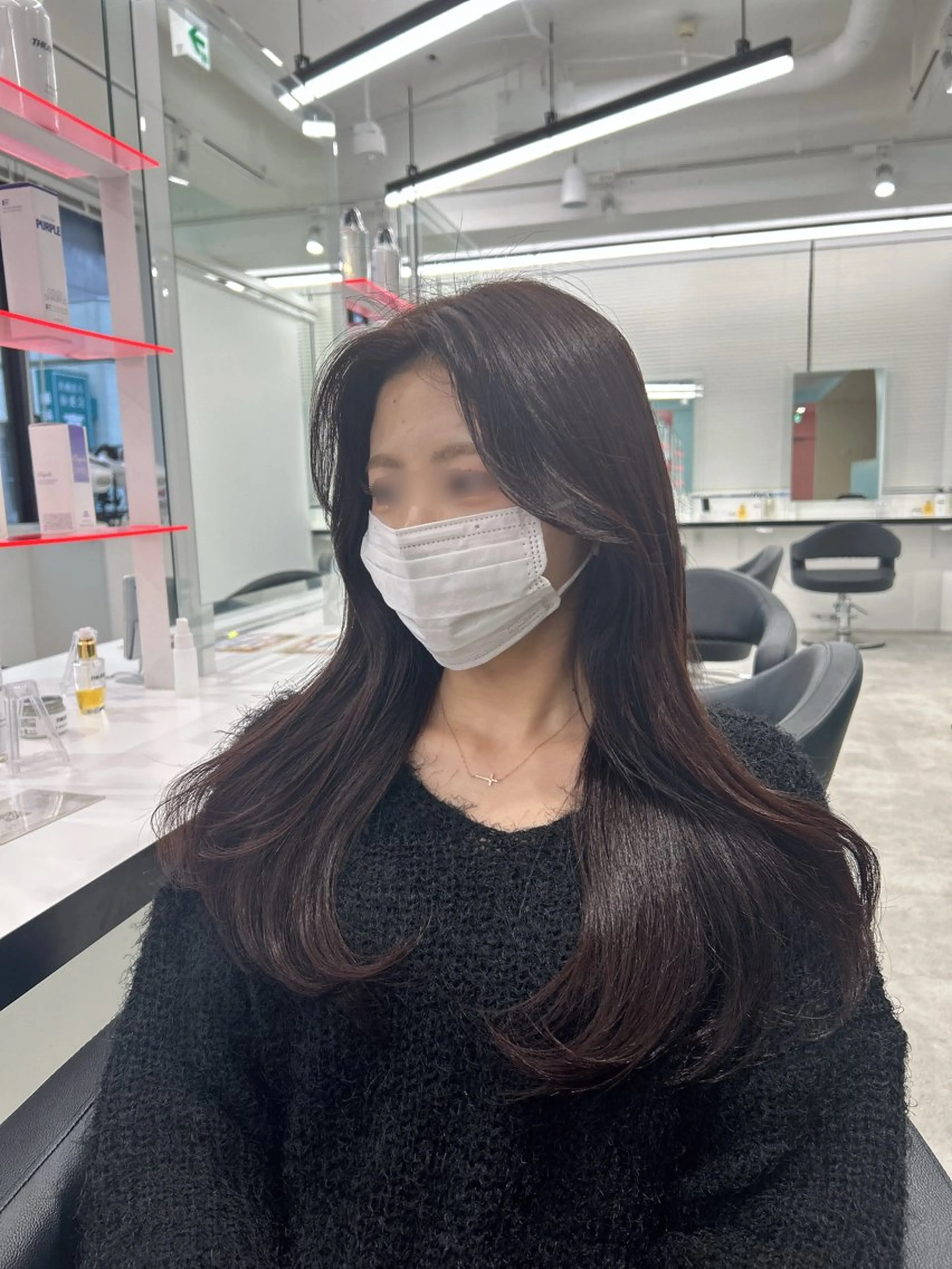 ロング カラー 履歴修正屋さん／ ブロンド／ホワイトのヘアスタイル