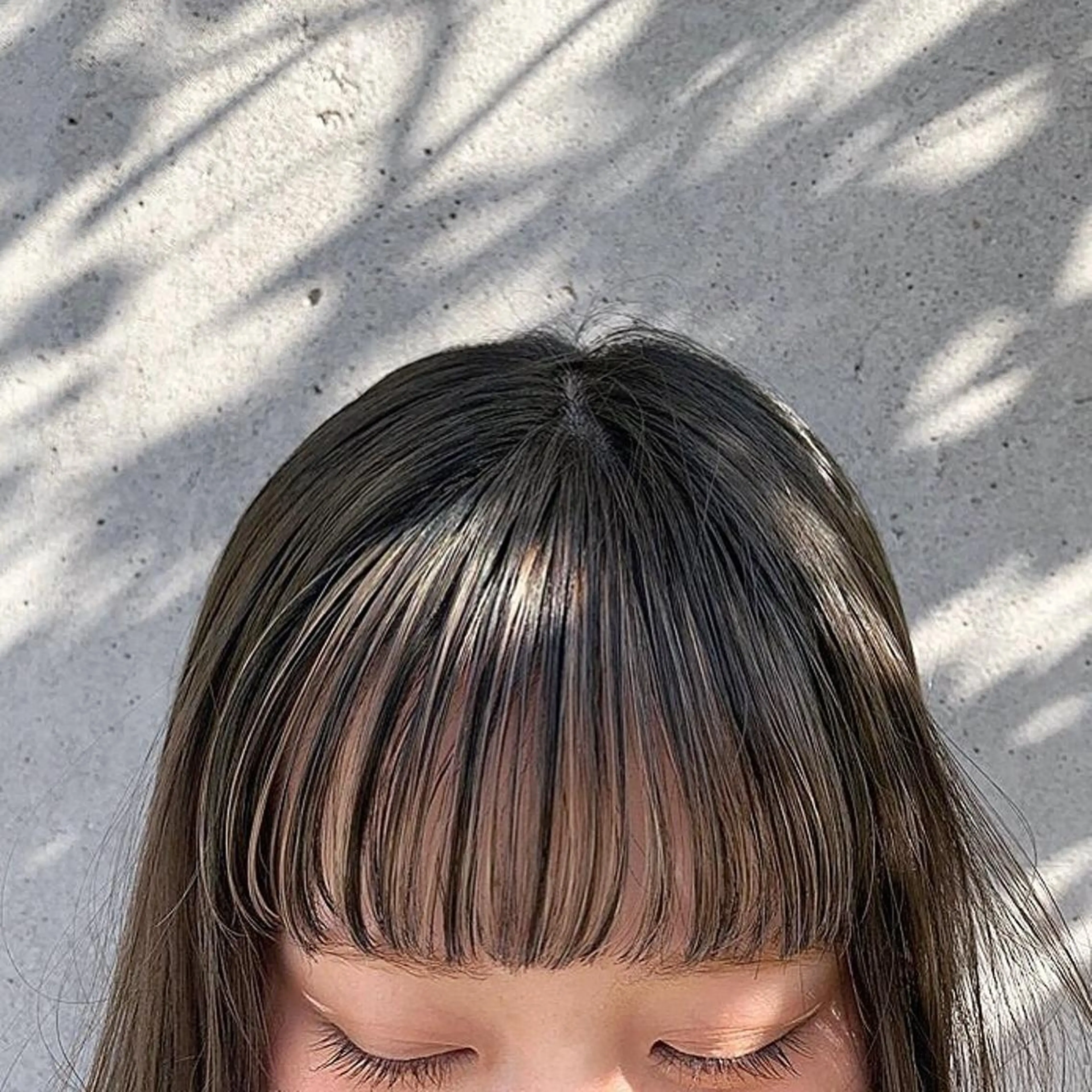 ミディアム カラー ハイライトカラー ハイライト hono/ボブ/ ハイトーン/ベージュのヘアスタイル