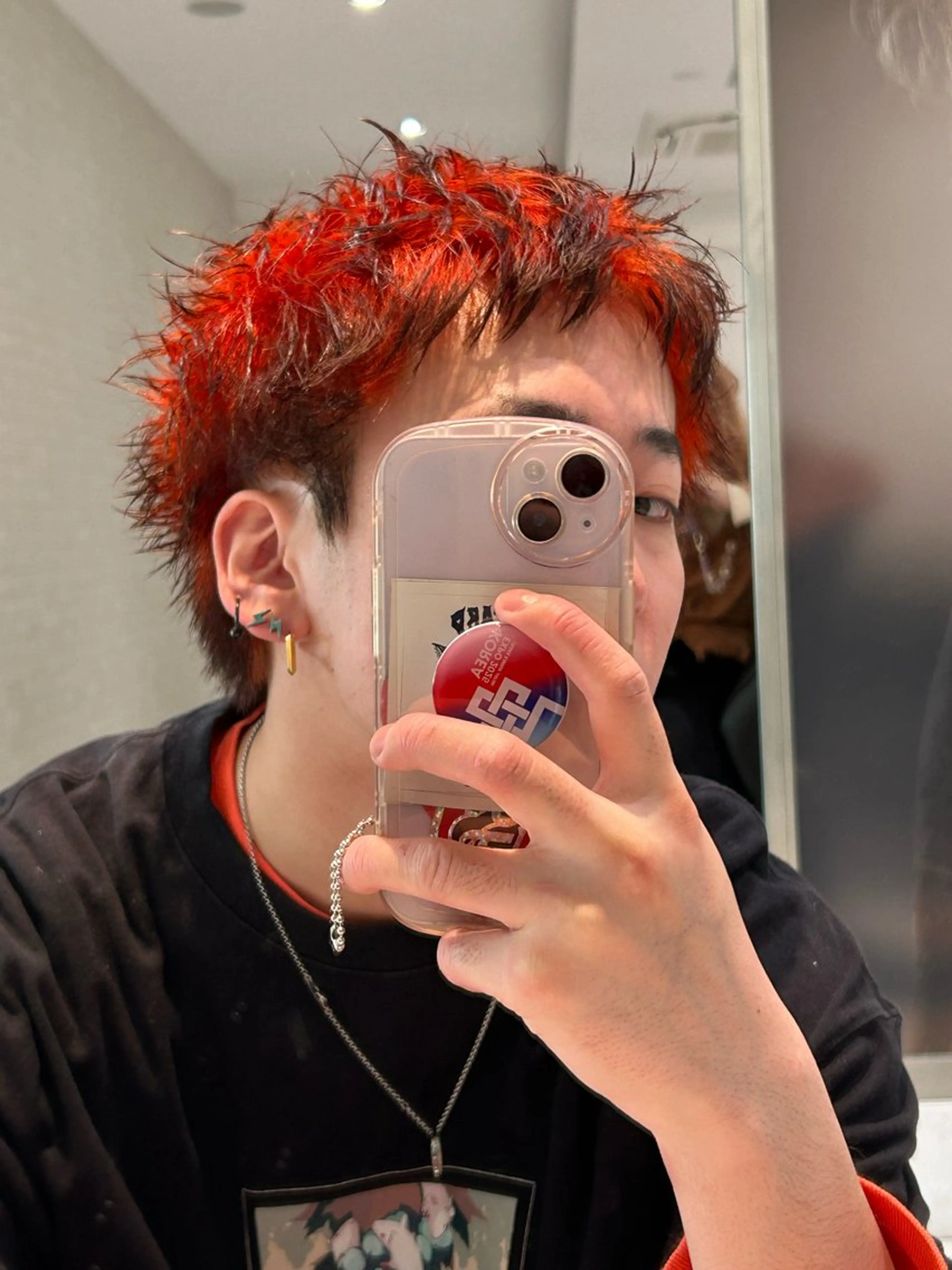 ショート カラー メンズ スパイキーショート/ パーマ平松秀門のヘアスタイル