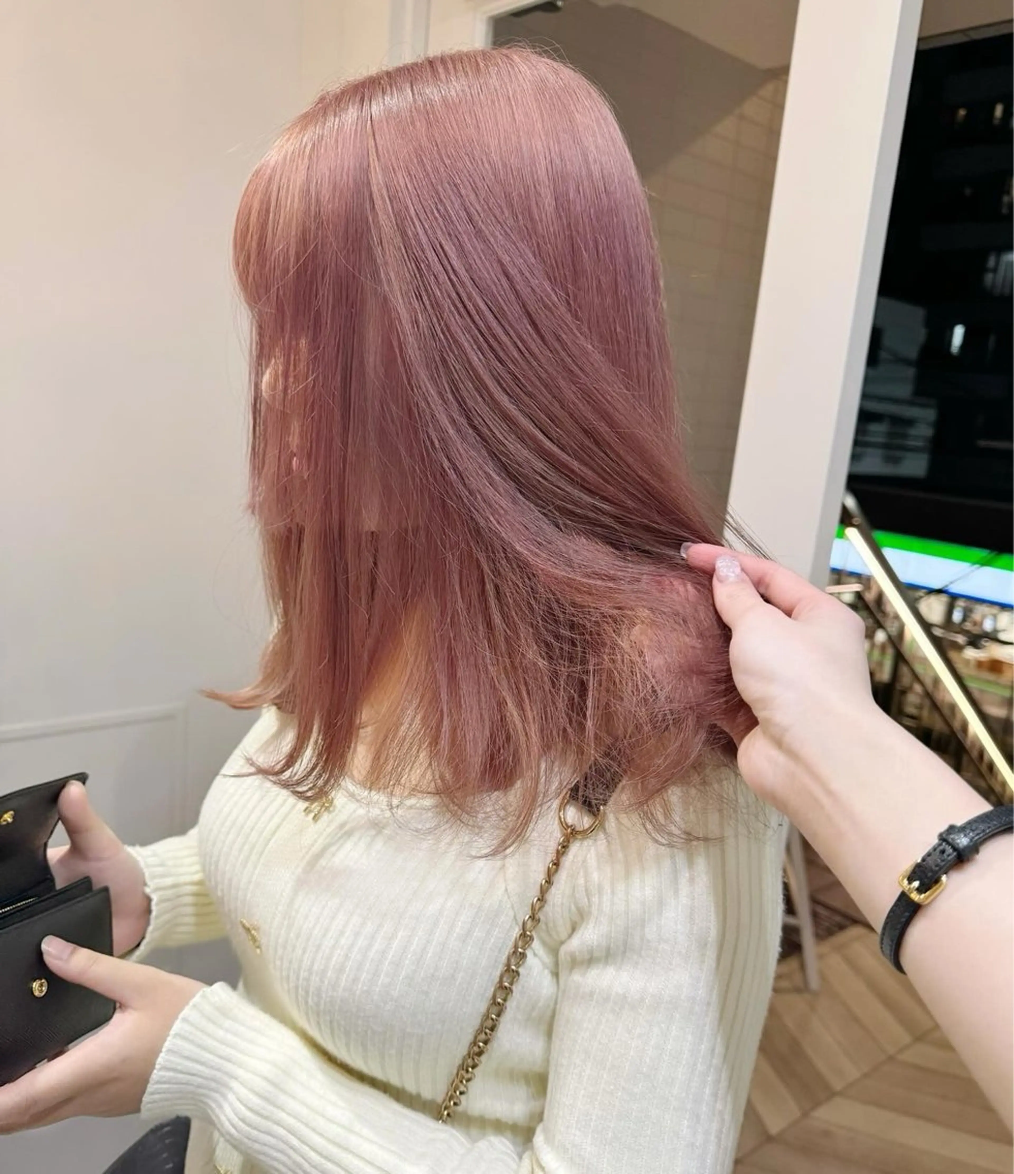 カラー ブリーチ 🌷柔らかクリーミー 🤍kirari🌷のヘアスタイル