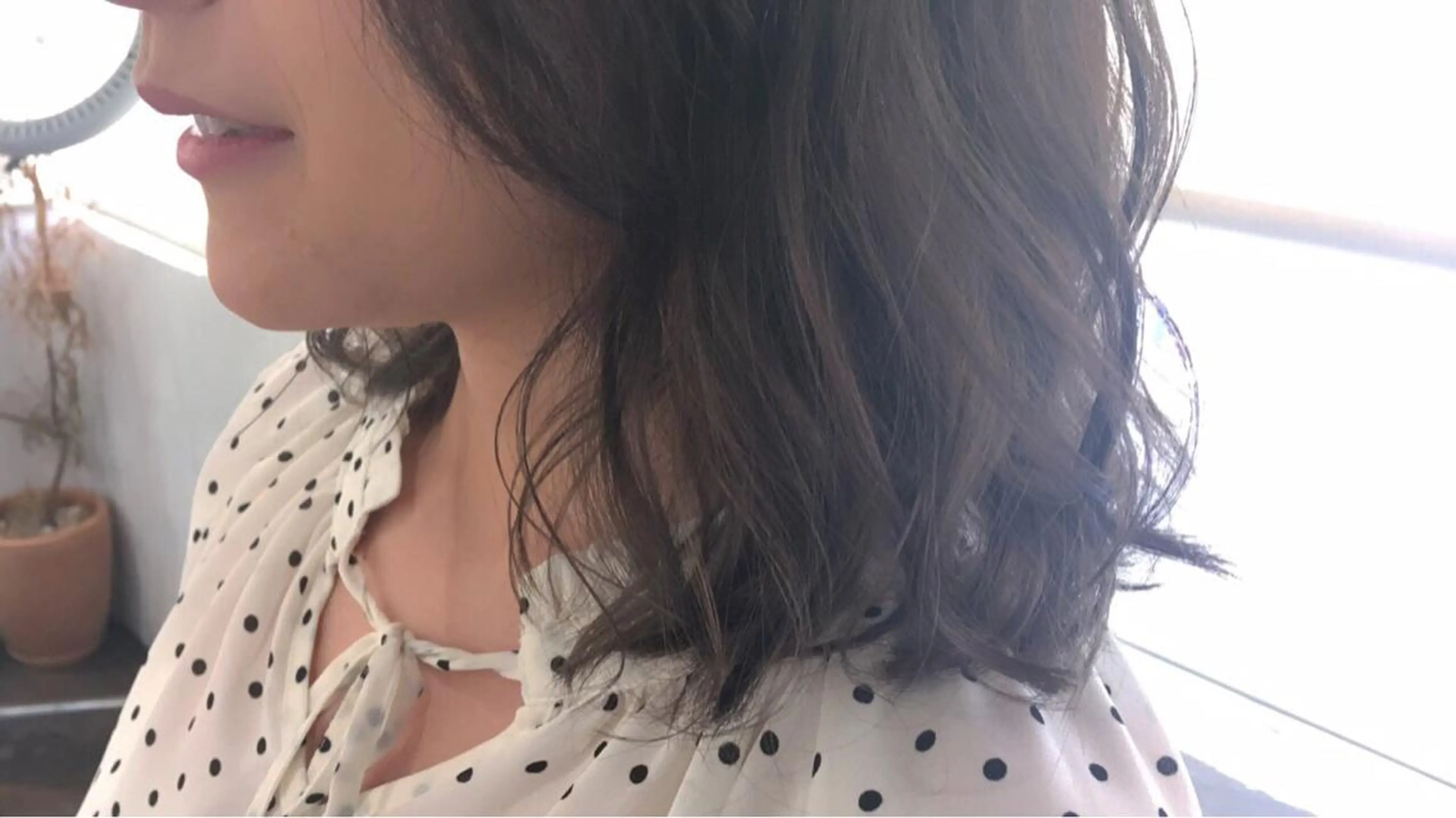 セミロング カラー パーマ ヘアアレンジ ベージュカラー ヌーディベージュ エグチ アキラのヘアスタイル