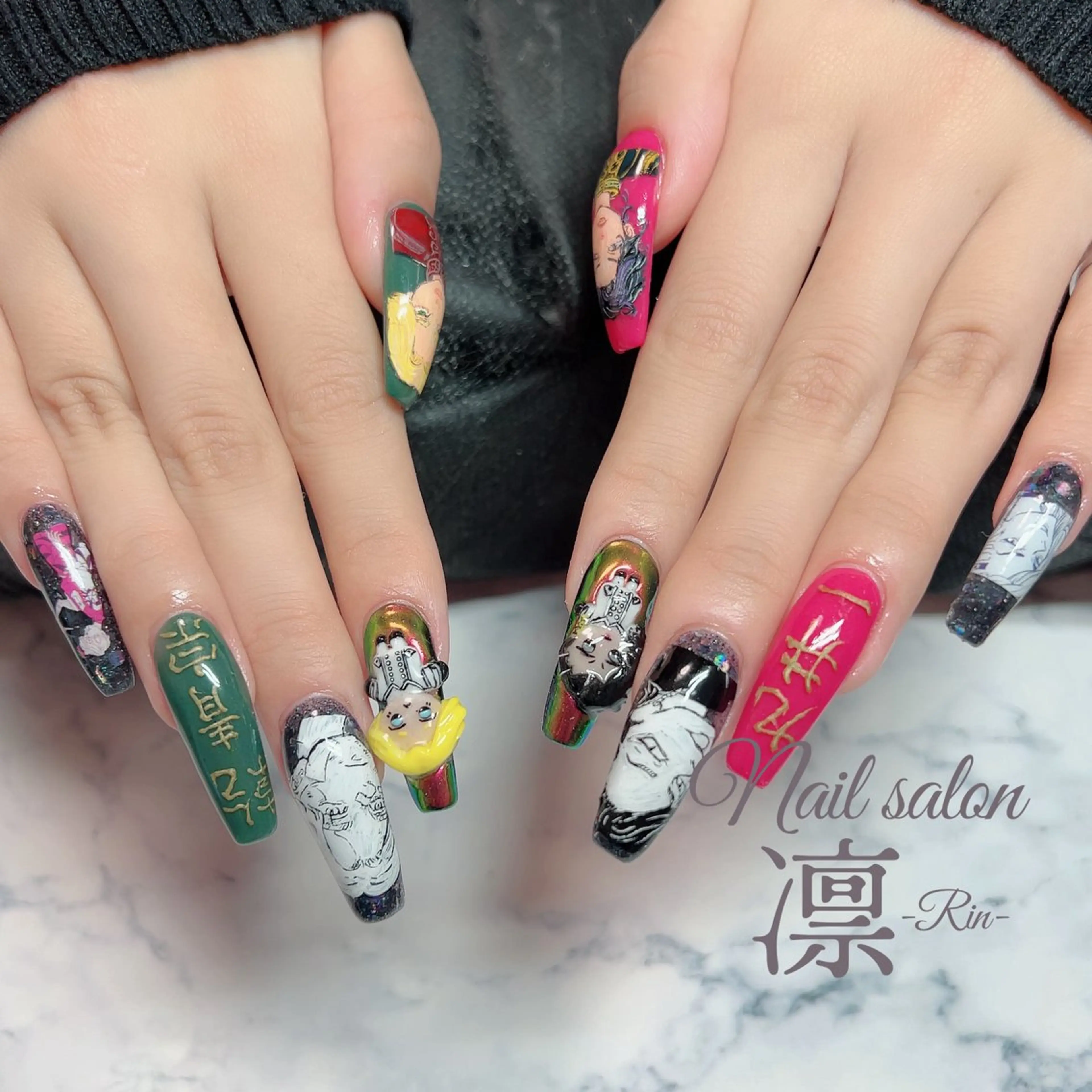 ネイル スカルプネイル private salon凛のネイルデザイン