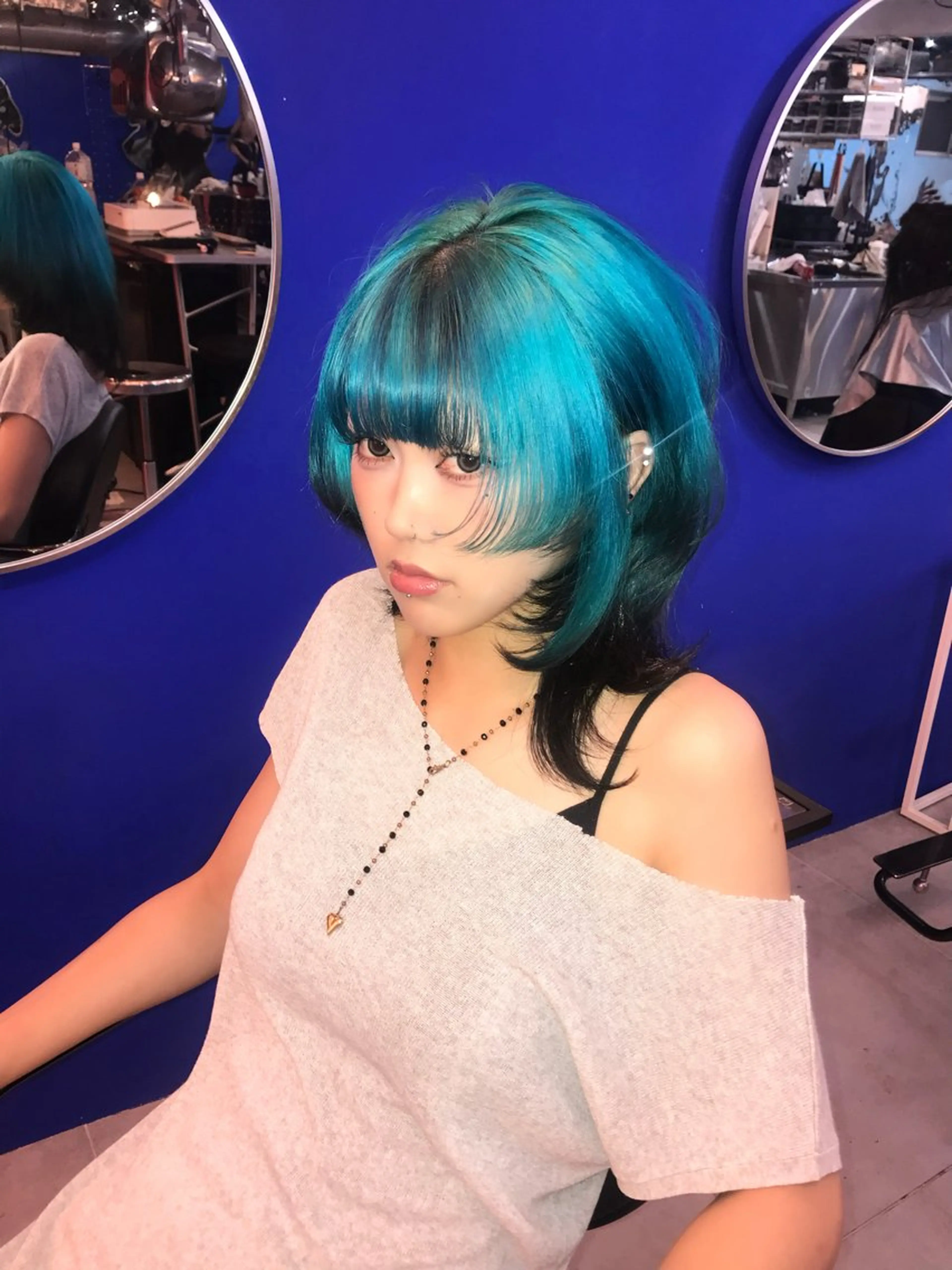 カラー HARUNA/原宿/ デザイン/カットのヘアスタイル