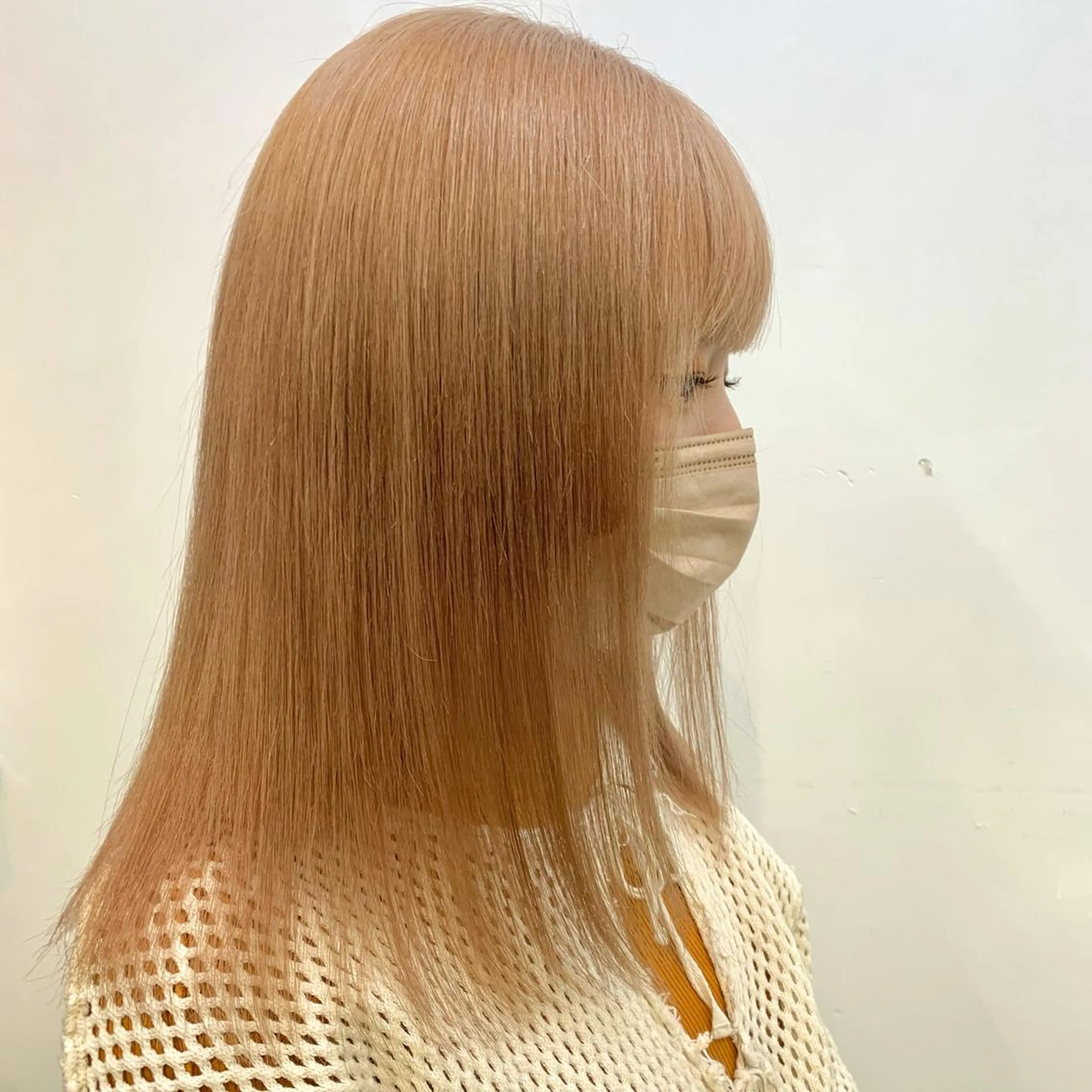 セミロング カラー ヘアアレンジ ヘアカラー トリートメント ヘアセット 🎀暖色カラー🎀 ♡yurika♡のヘアスタイル