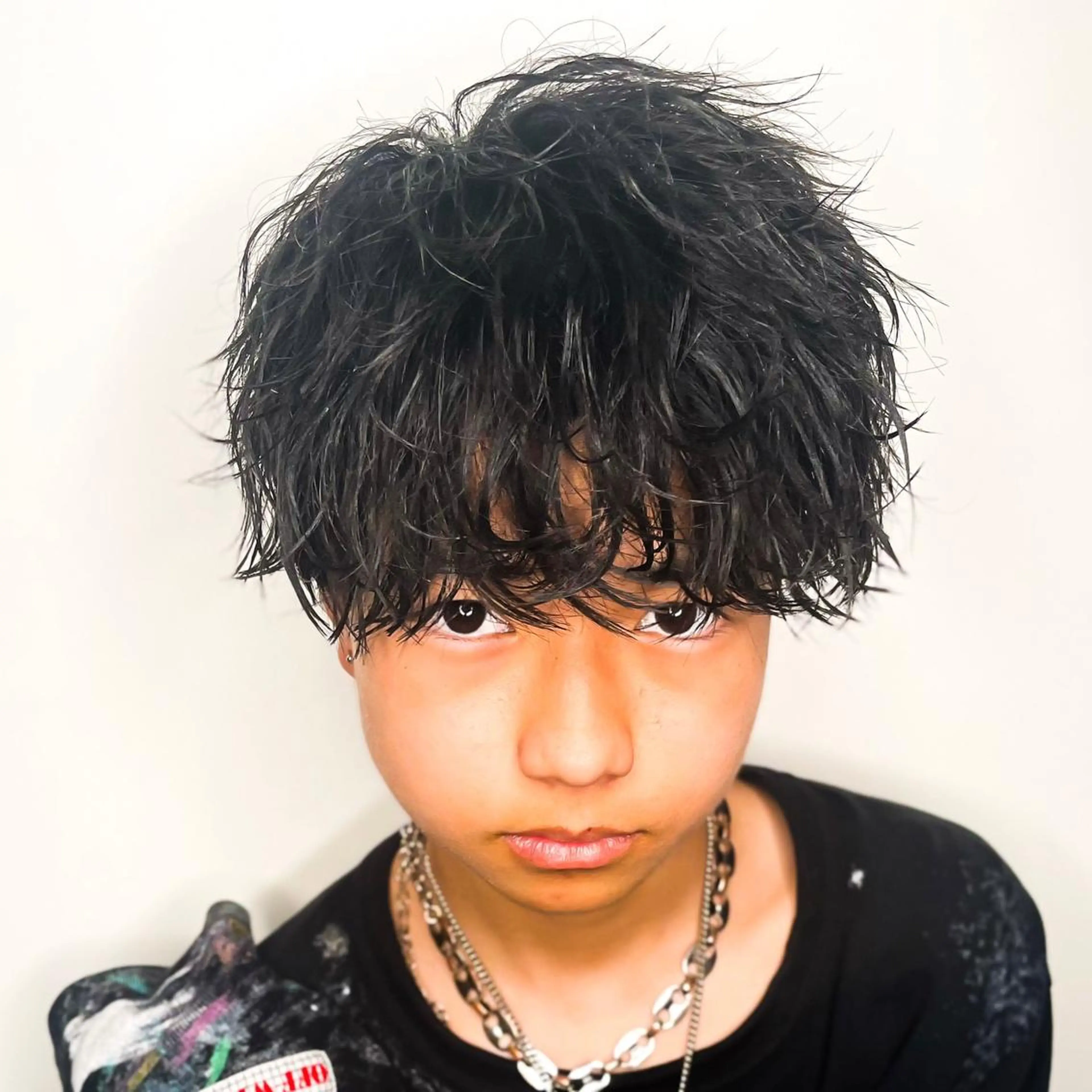 ショート パーマ メンズ 波巻きパーマ カット パーマ 🔥メンズ🔥かっこ いいが正義！代表柿崎のヘアスタイル