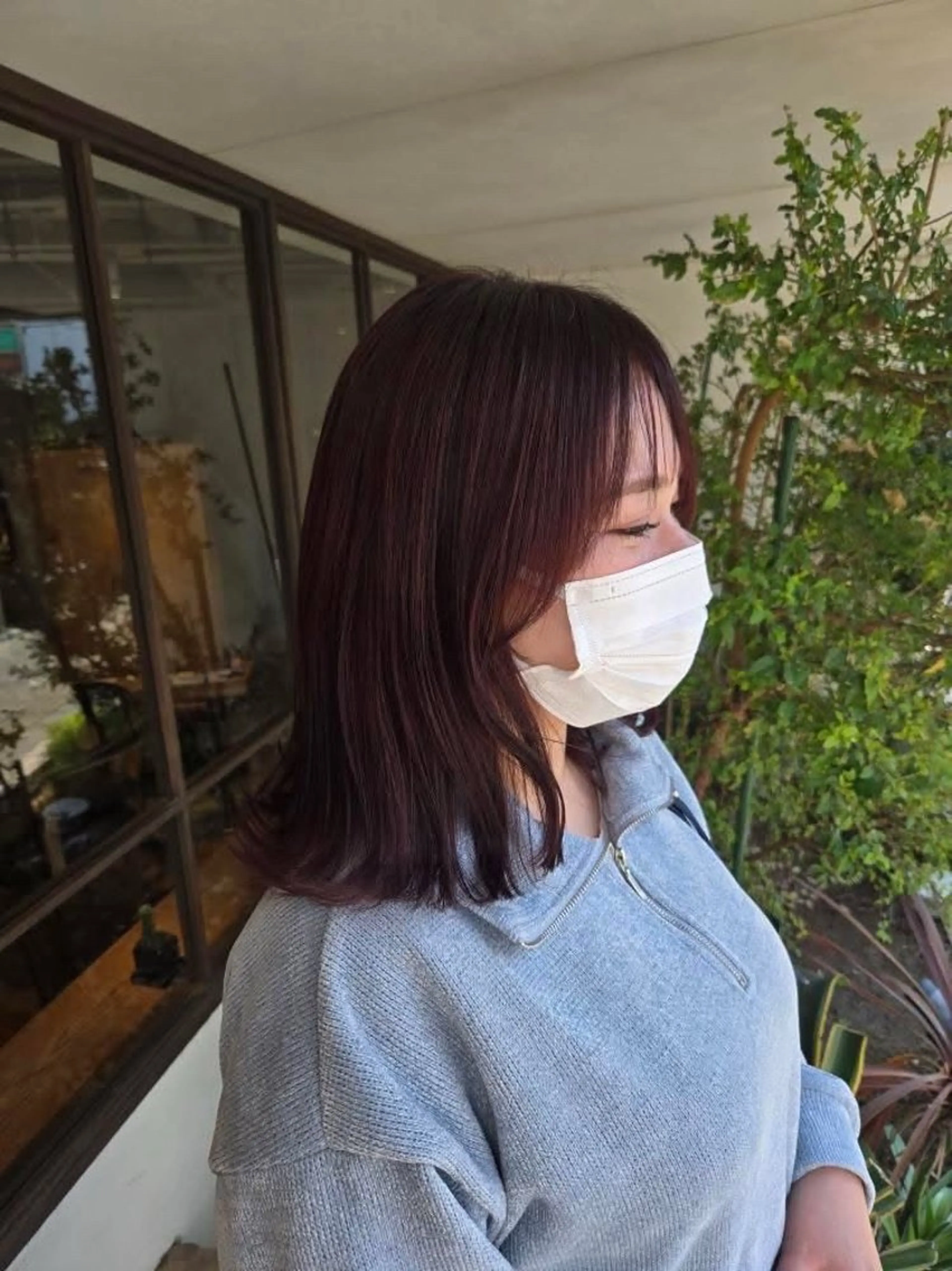 ミディアム カラー カット ヘアカラー 韓国好き🇰🇷 美容師MIKUのヘアスタイル