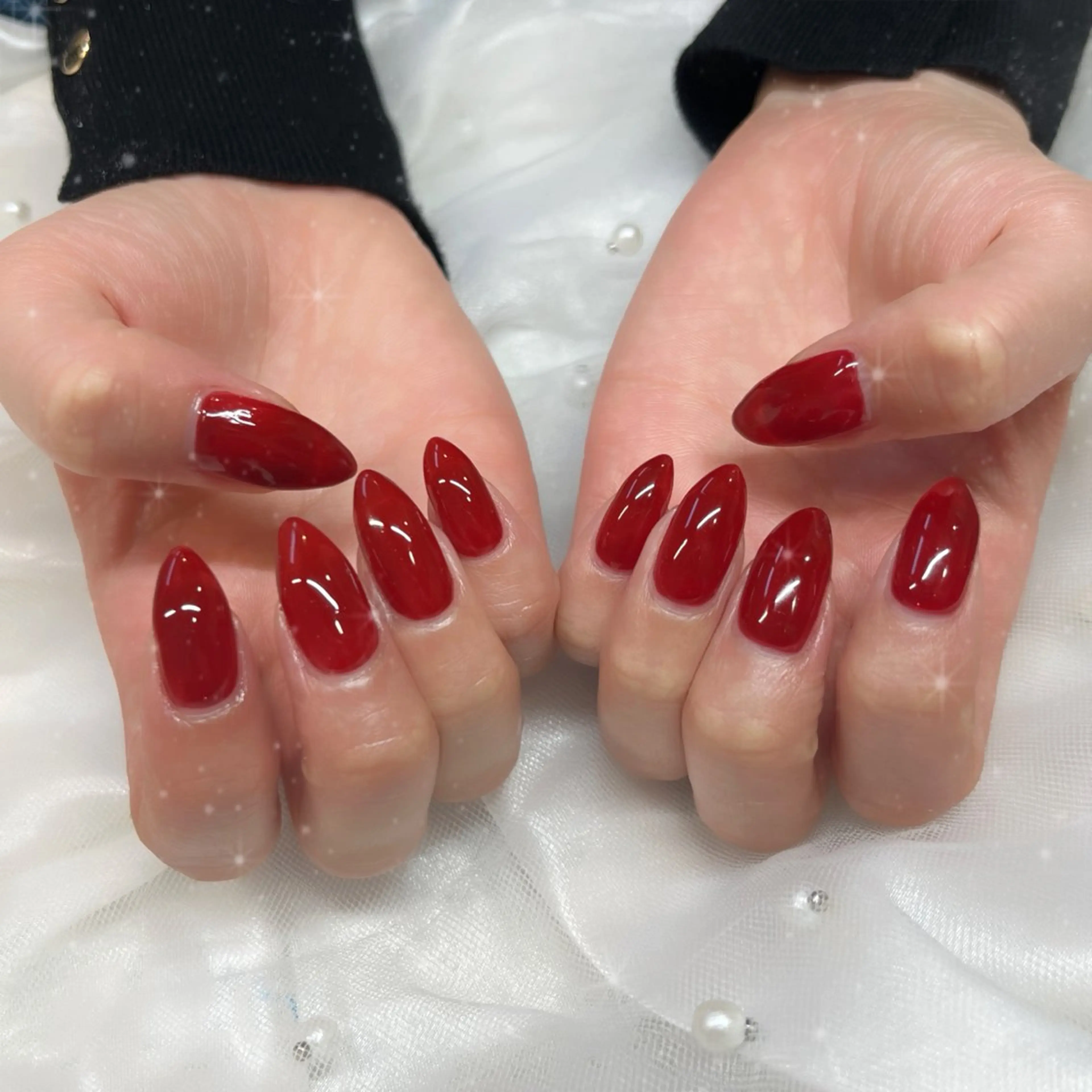 ネイル ボルドー ハンドネイル BlueDaisy 栄本店のネイルデザイン