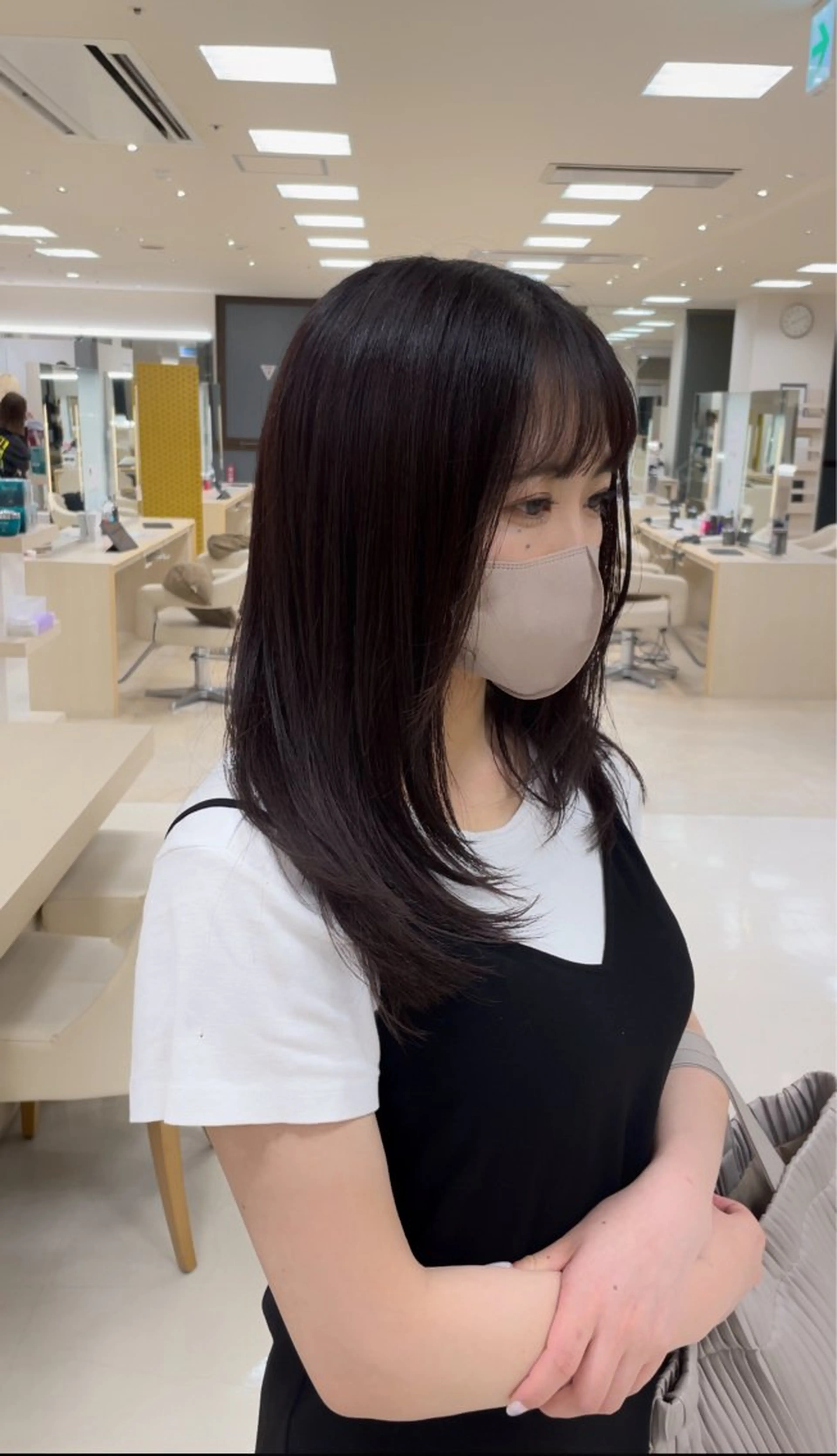 ロング シャドウパーマ／骨格 矯正カット　トモキのヘアスタイル