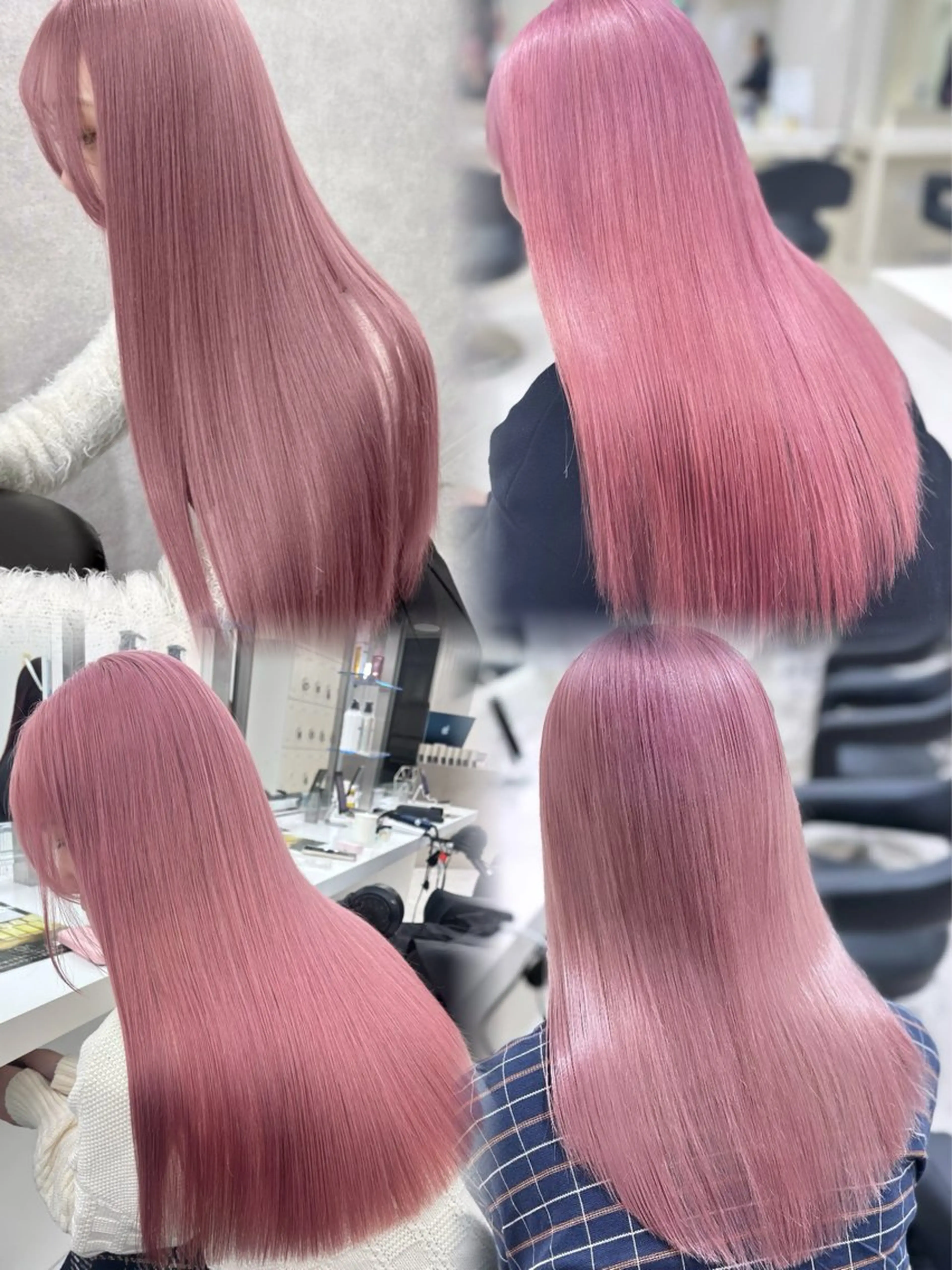 💕ピンクカラーにしたい方はこちら💕ケアブリーチ1回➕カラーの写真