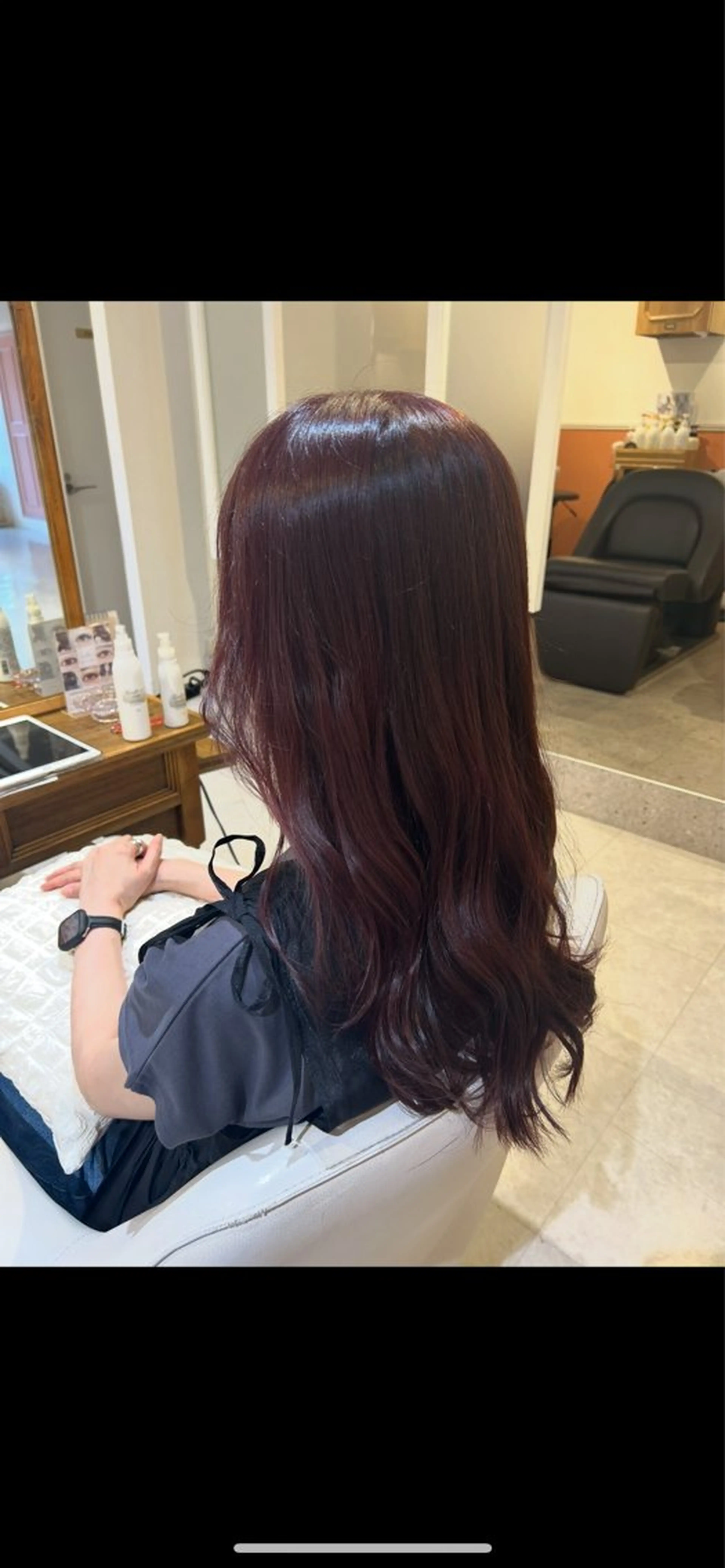 ロング カラー 中山 知優のヘアスタイル