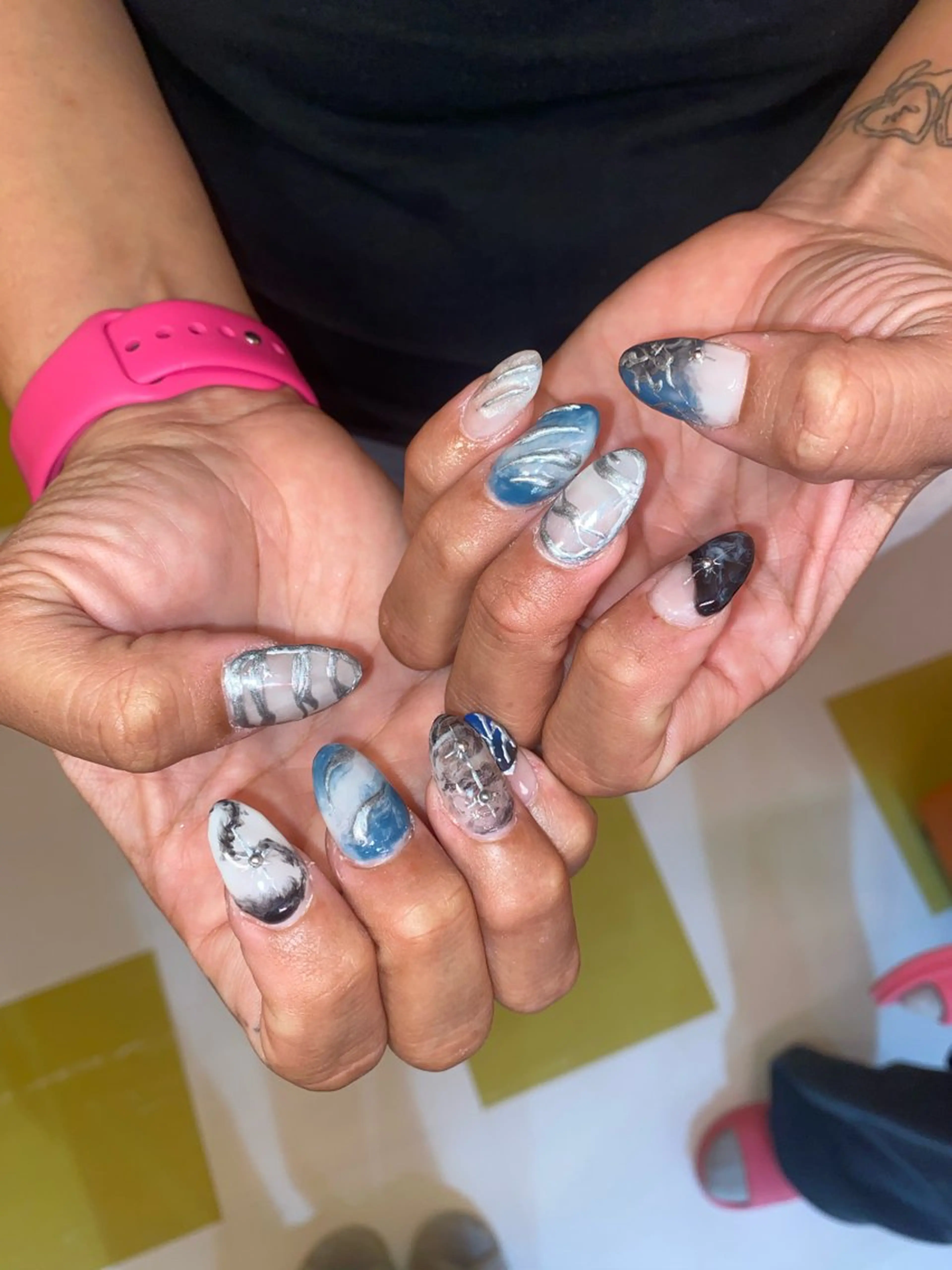 ネイル .unff所属・hana (..)個 性派/メンズネイル◎のネイルデザイン