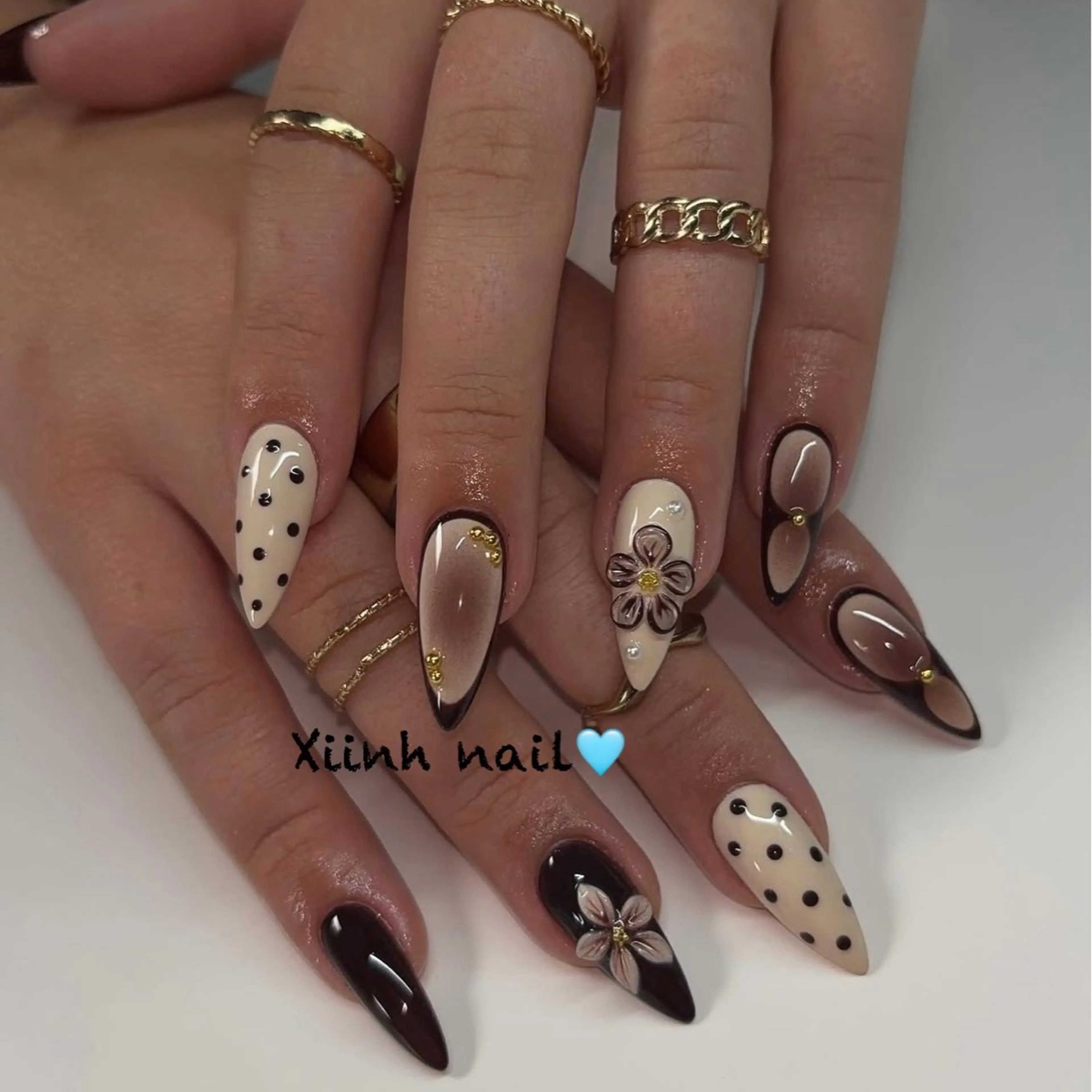 ネイル チークネイル 桜ネイル フットネイル ジェルネイル ハロウィン ハンドネイル XIINH NAIL SALONのネイルデザイン