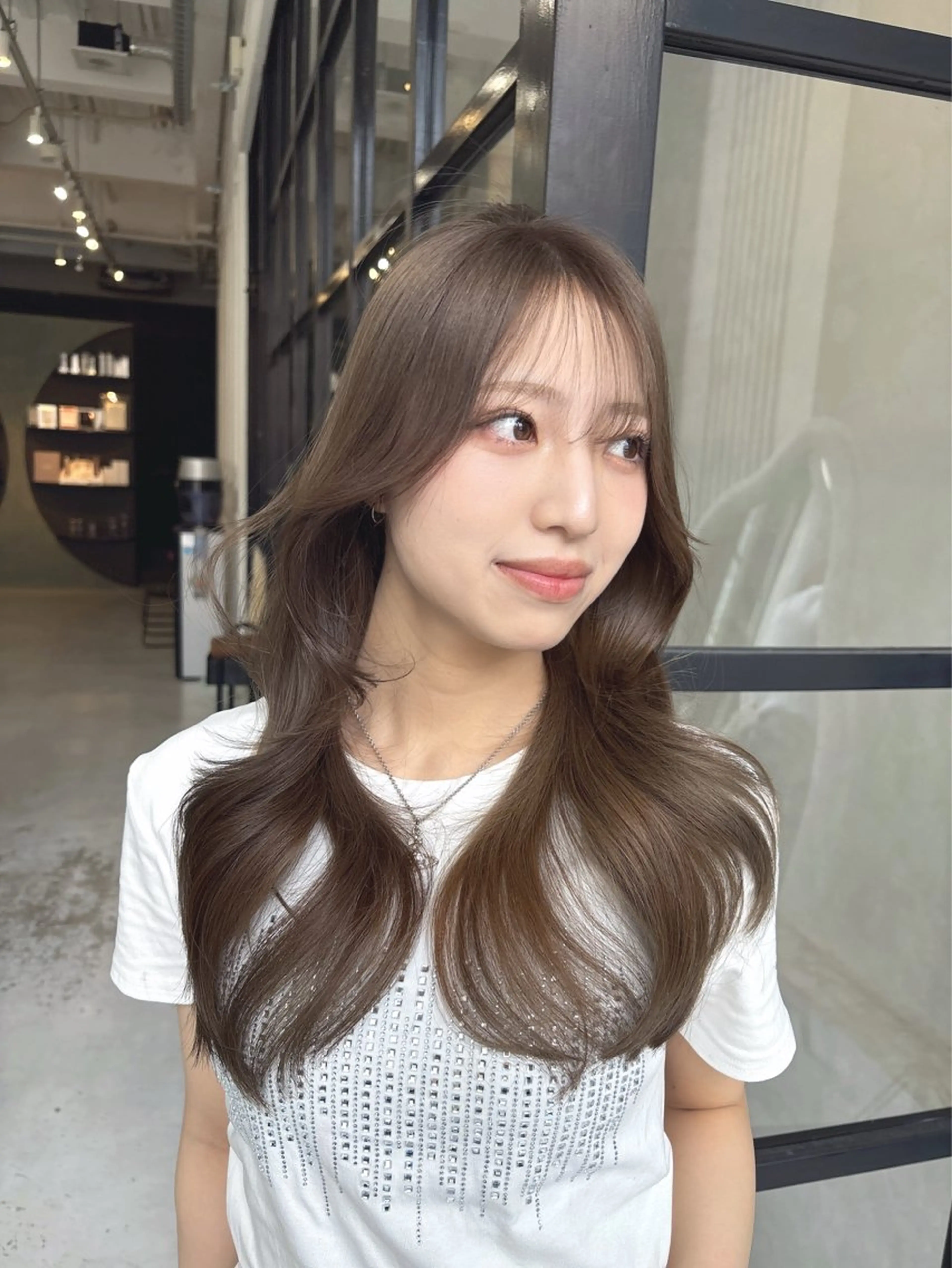 セミロング カラー ベージュカラー ヘアカラー Maison Halu YUKIのヘアスタイル