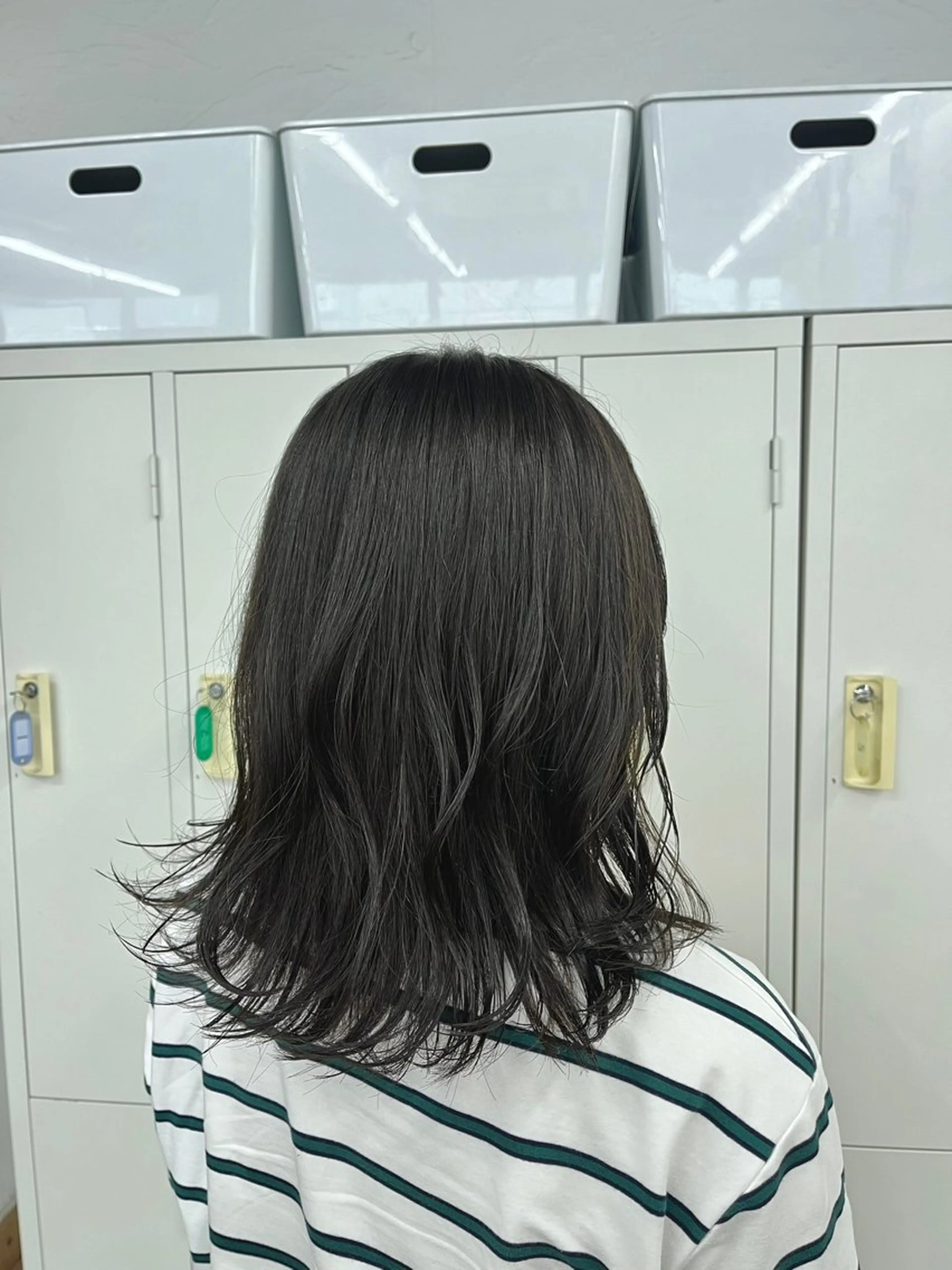 ミディアム カラー カット ヘアカラー ナカジマ ハルカのヘアスタイル