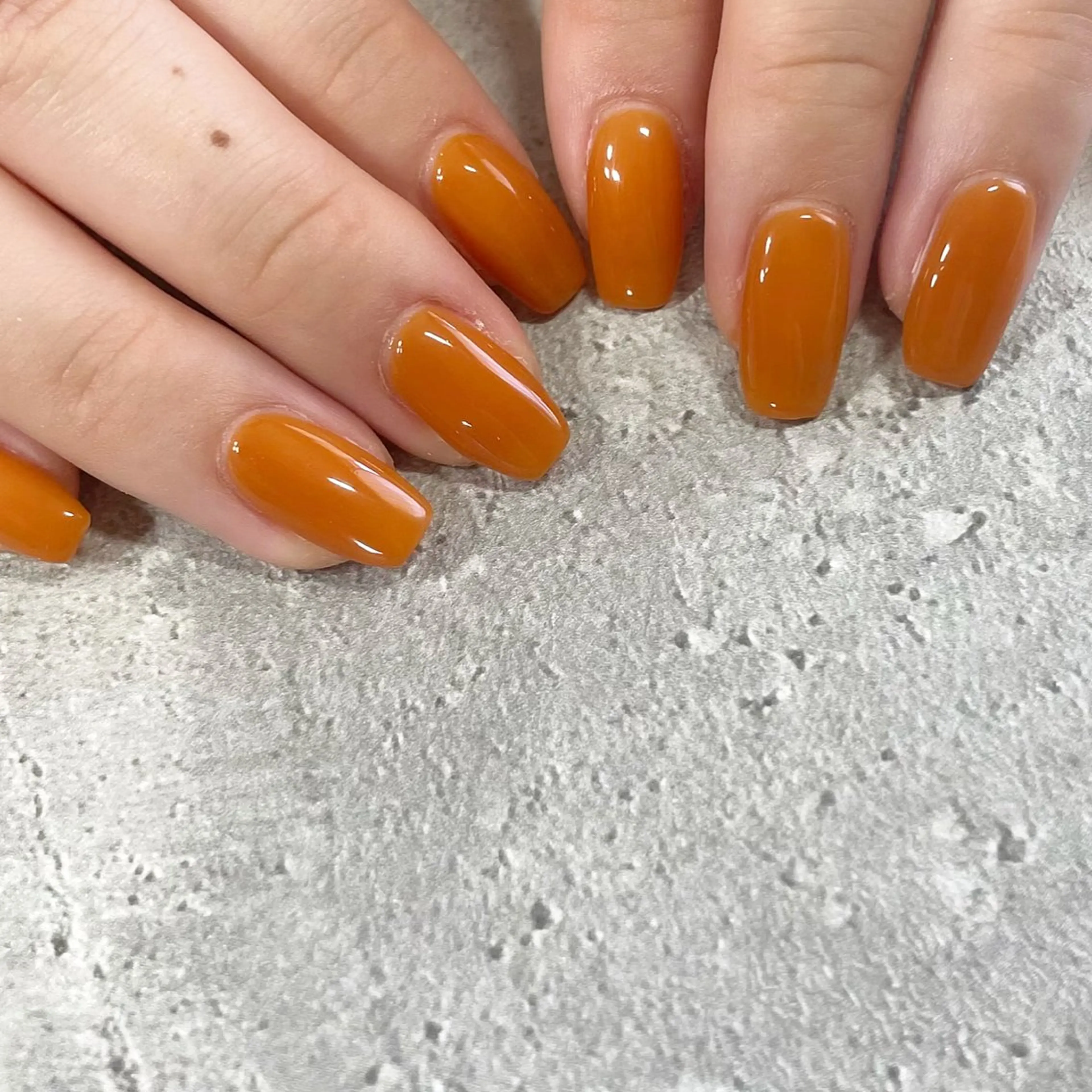 ネイル ワンカラーネイル 東 千夏のネイルデザイン