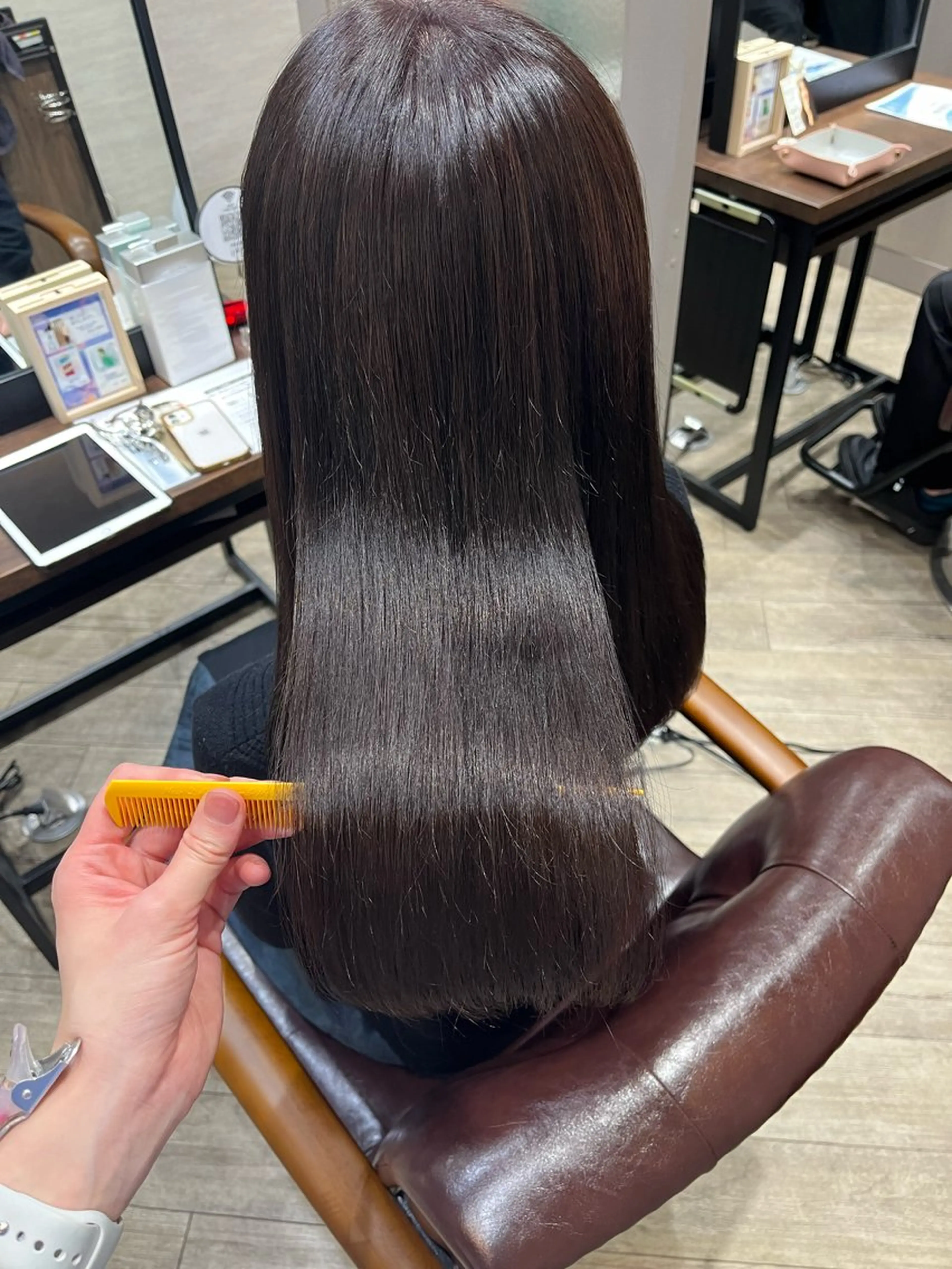 セミロング カラー ブラウンカラー ピンクカラー ピンクブラウン トリートメント 酸熱トリートメント カット ヘアカラー トリートメント 🫧ぷる艶カラー🫧 Yuubi🦩のヘアスタイル