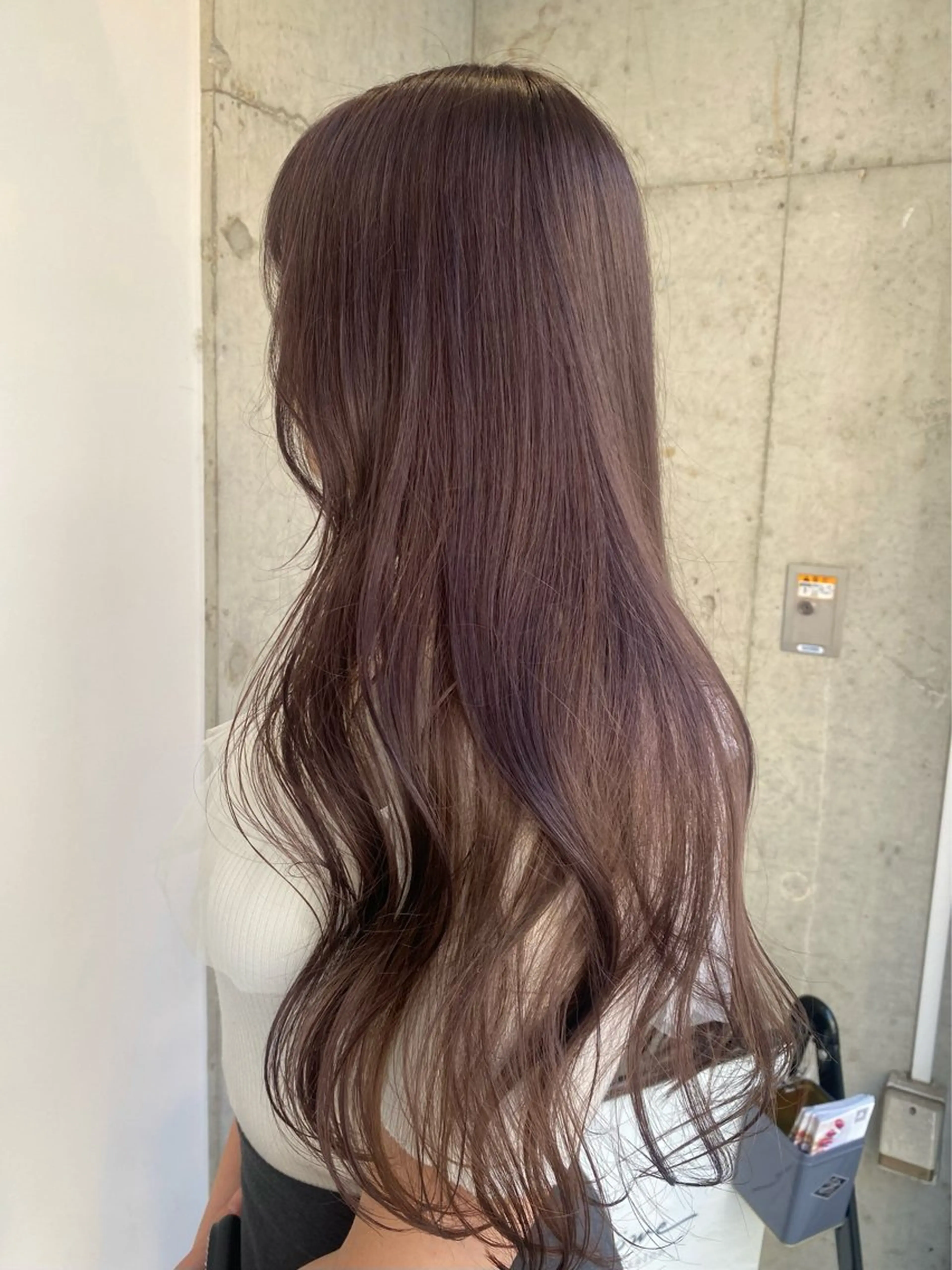 ロング カラー ヘアカラー トリートメント ヘアセット ベージュカラー🐑 レイヤー🤎塚原優芽のヘアスタイル