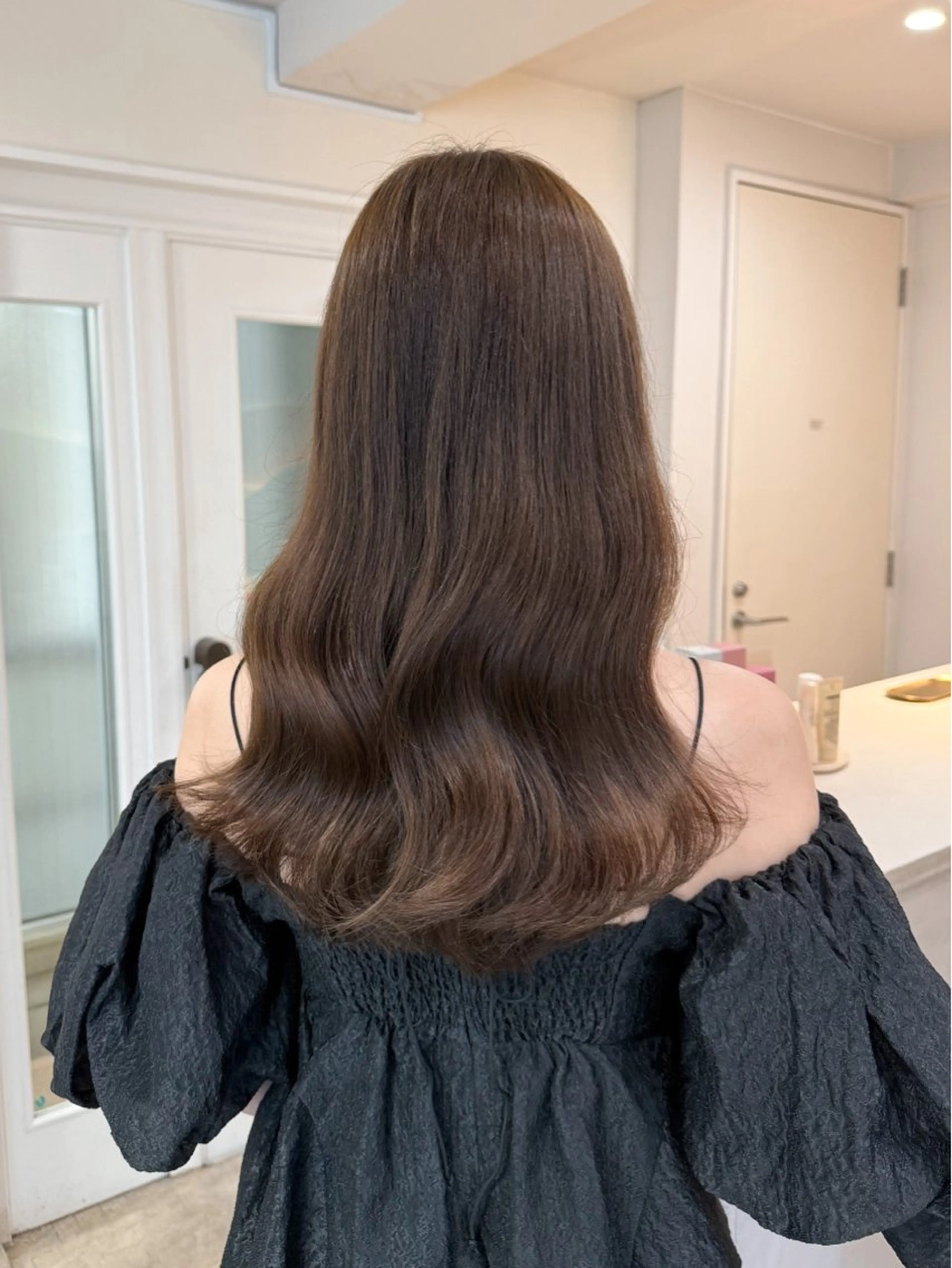 セミロング 顔周りカット 🍑韓国girly Saaya🍑🪄のヘアスタイル