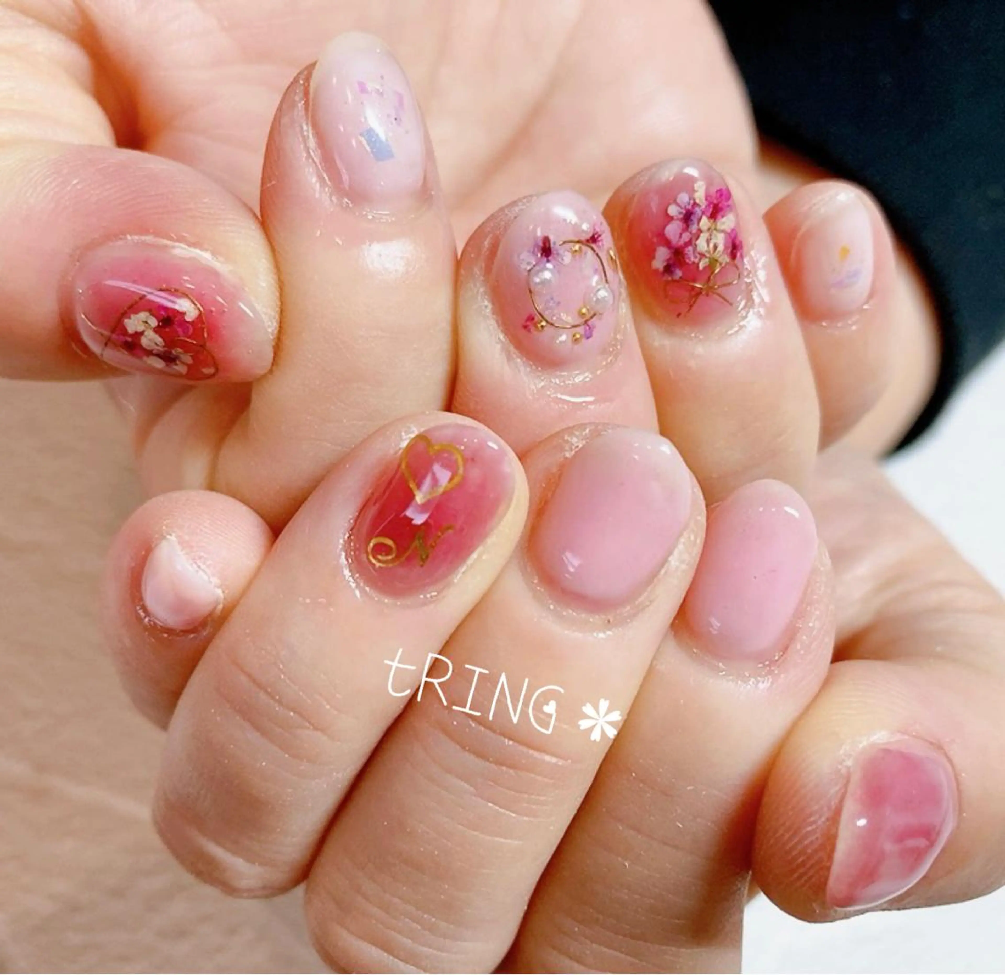 ネイル ハンドネイル tRING* しいの木台のネイルデザイン
