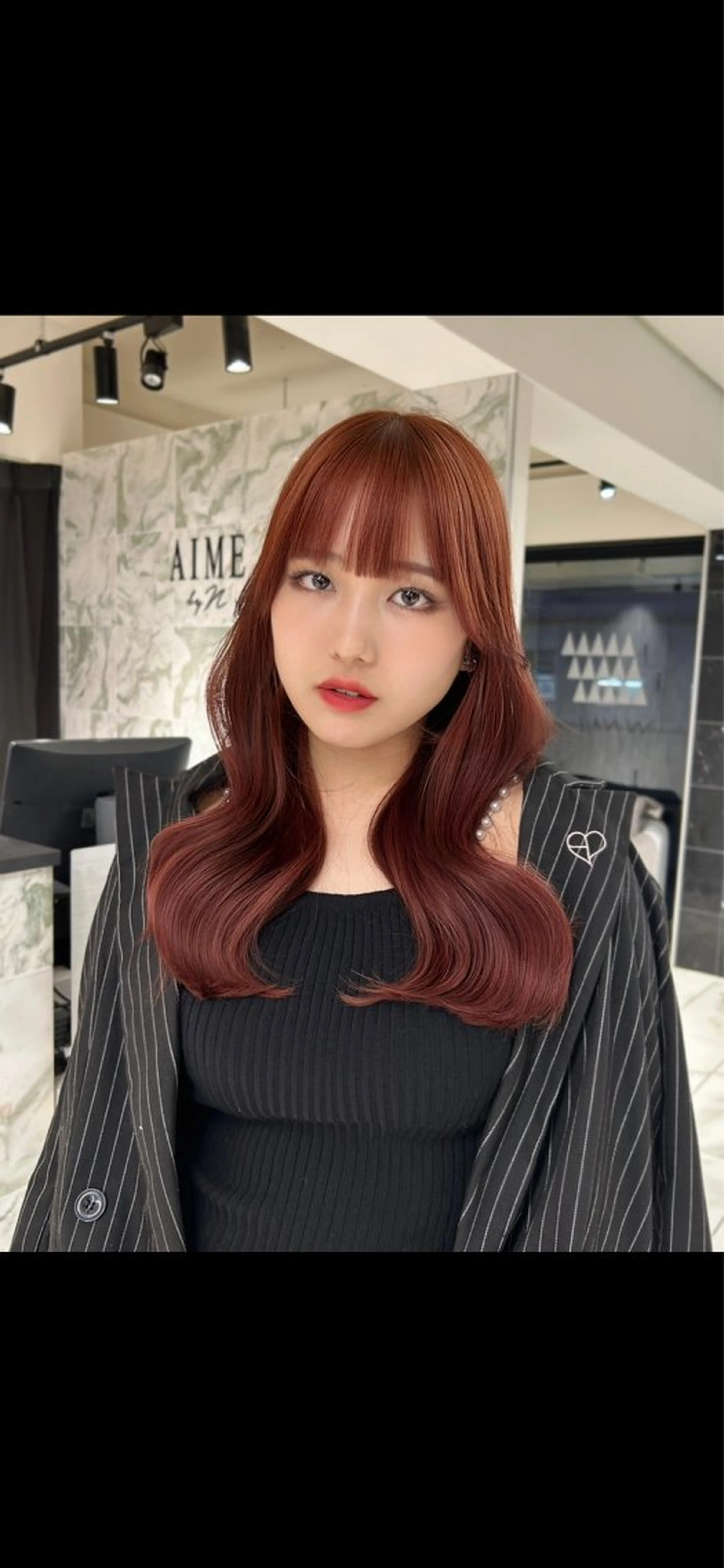ロング カット ヘアカラー トリートメント 韓国ヘア🕊村上 ののこ🕊のヘアスタイル