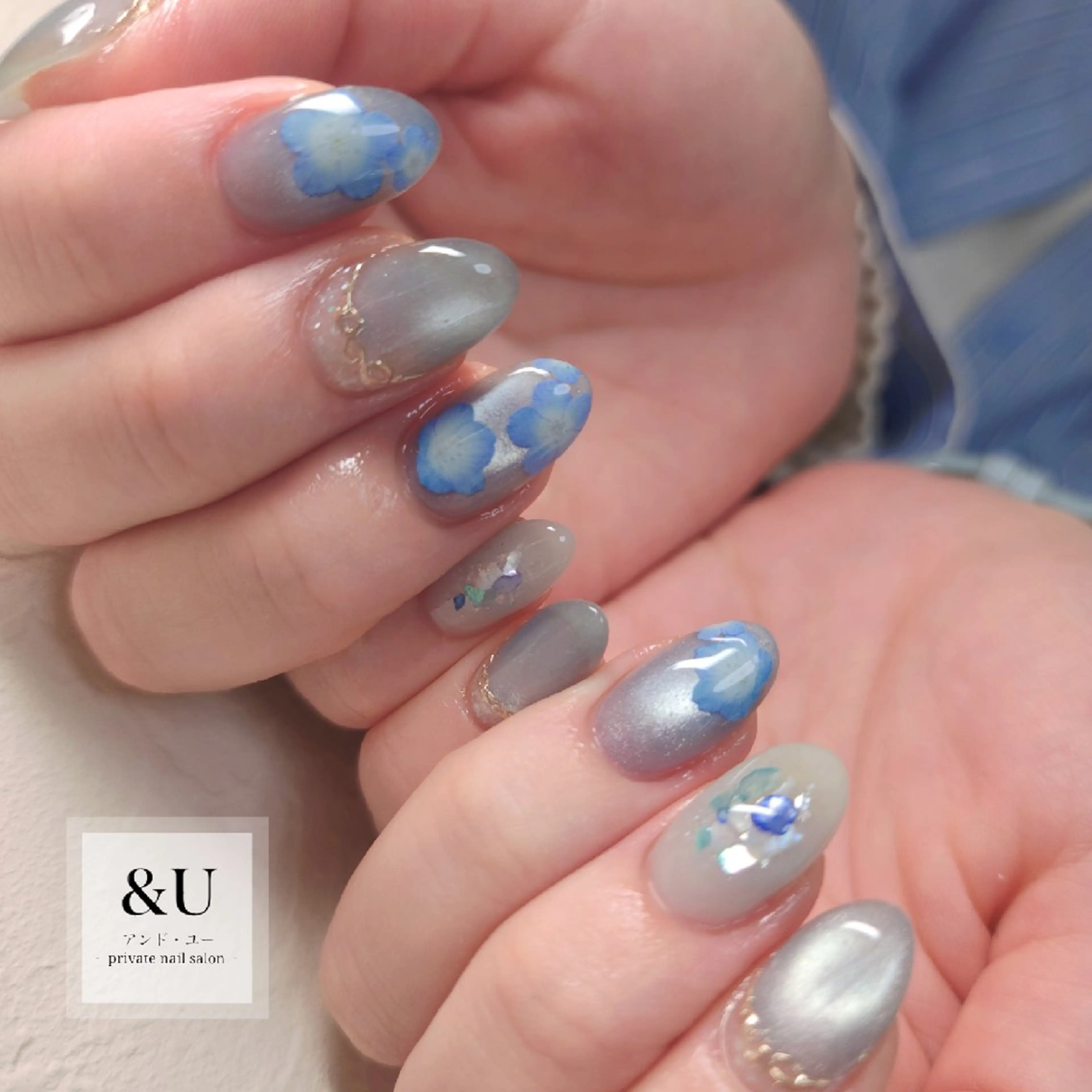 ネイル マグネットネイル 持ち込み ハンドネイル ＆Ｕ (アンド・ユー)のネイルデザイン
