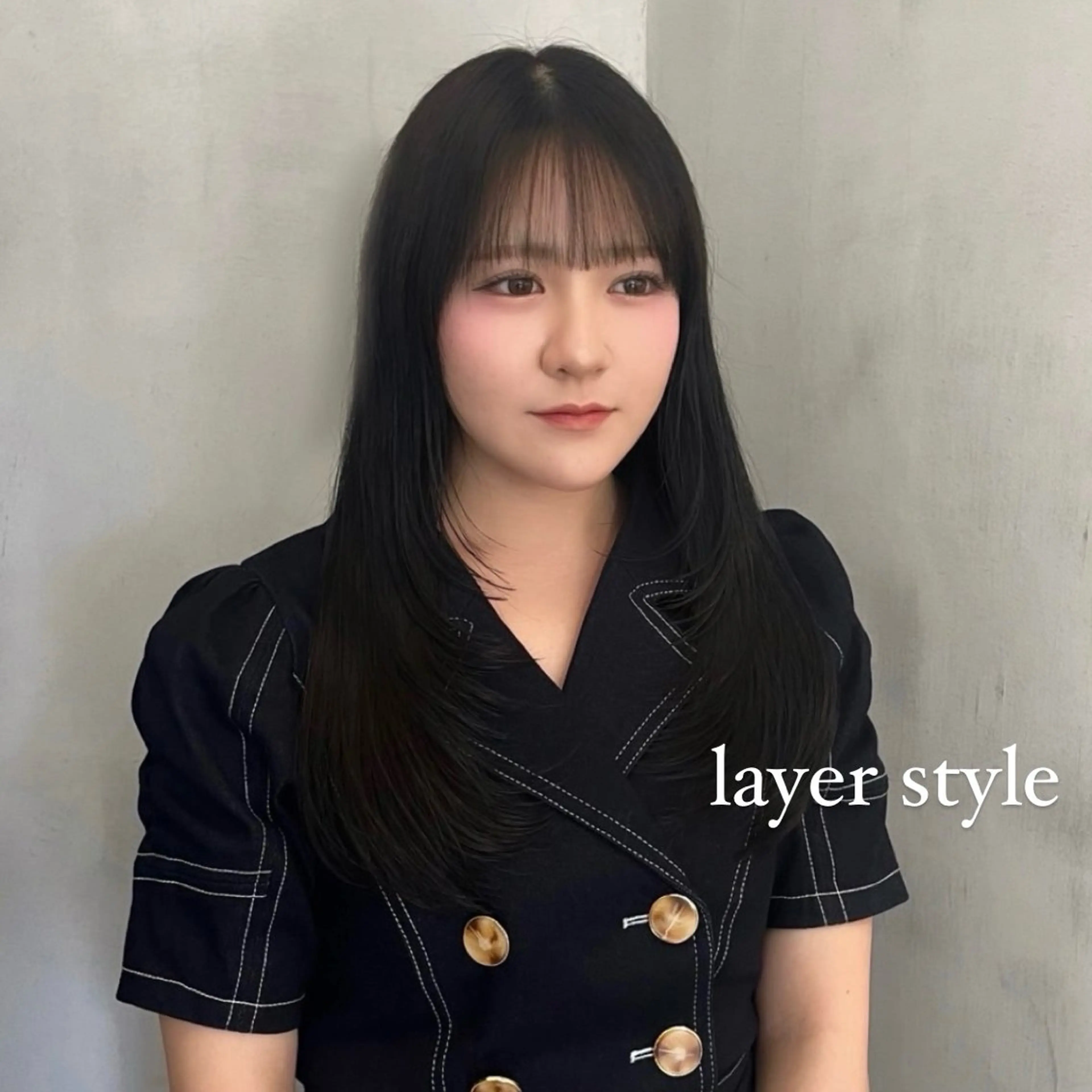 ロング 𝙆𝙖𝙞🎀🩶 レイヤー/縮毛矯正のヘアスタイル