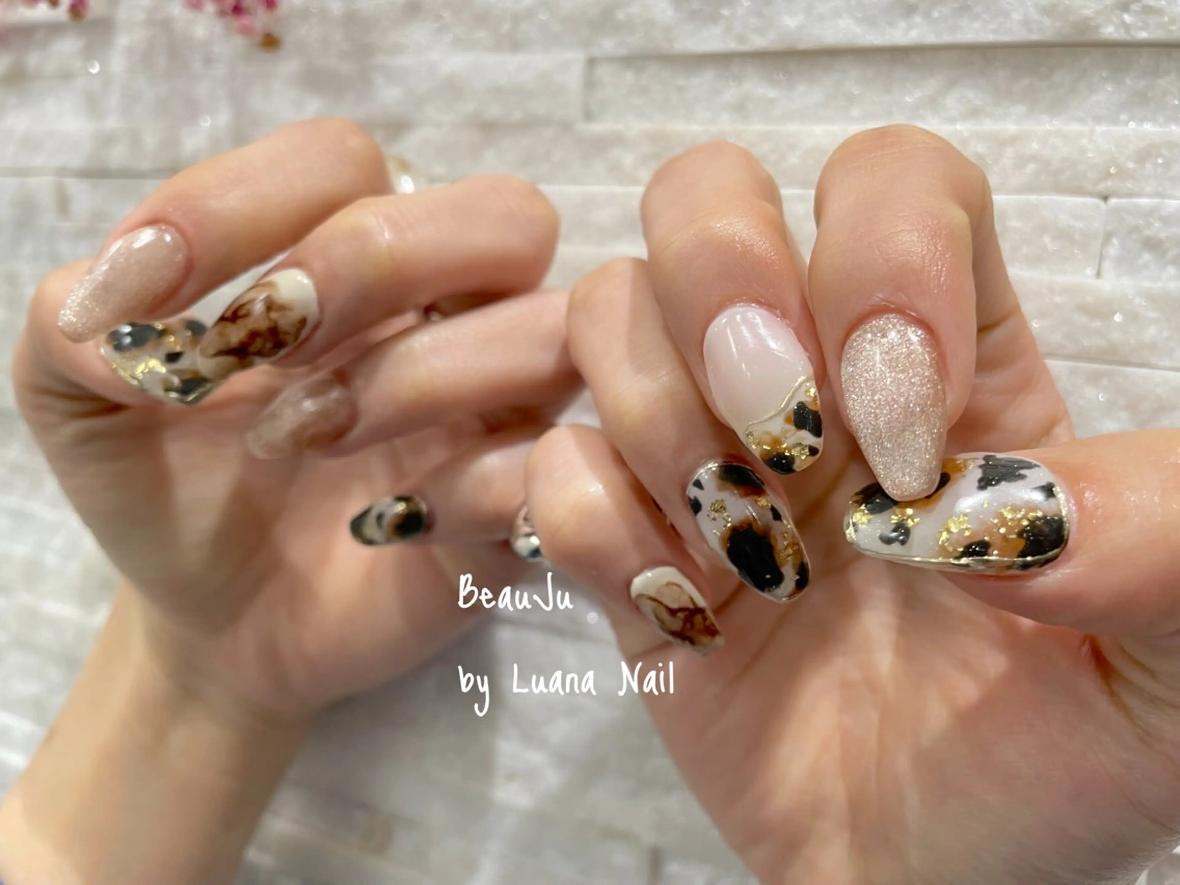 ネイル ミラーネイル ハンドネイル BeauJu by Luana Nailのネイルデザイン