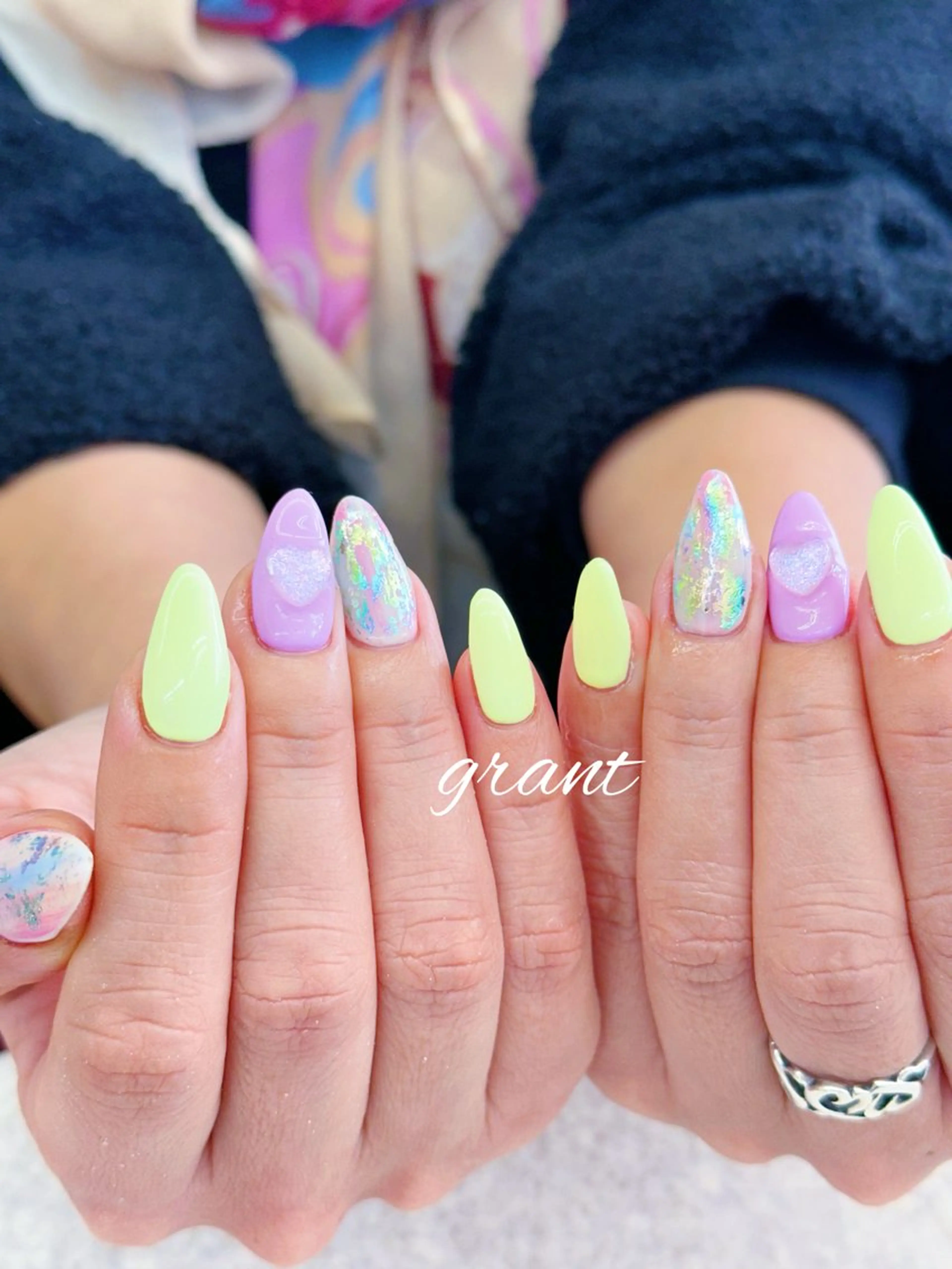 ネイル 春ネイル ハンドネイル nailsalon grantのネイルデザイン