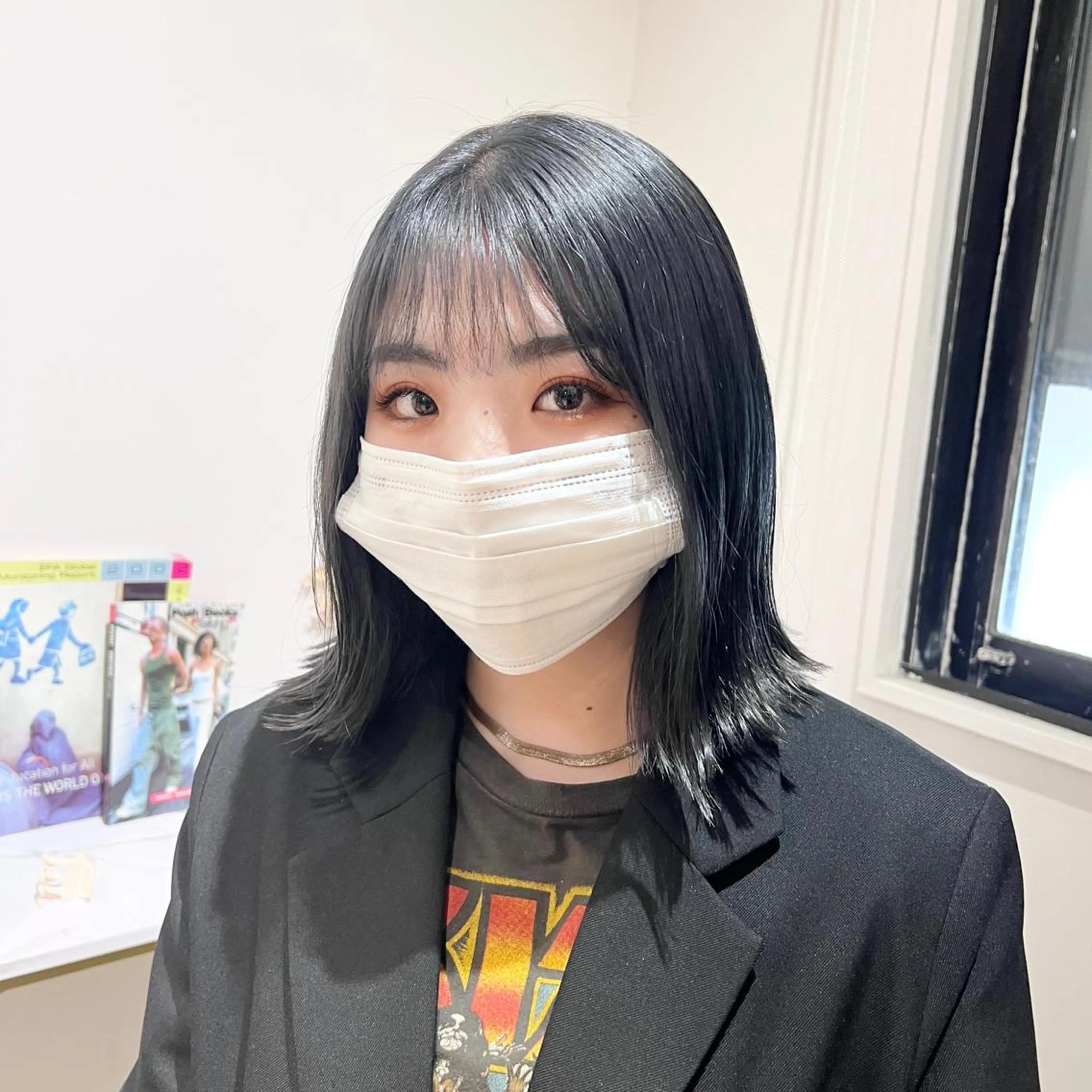 ミディアム カラー ヘアカラー トリートメント IVY所属・髪質改善/韓国ヘア 顔まわり特化yutoのヘアスタイル