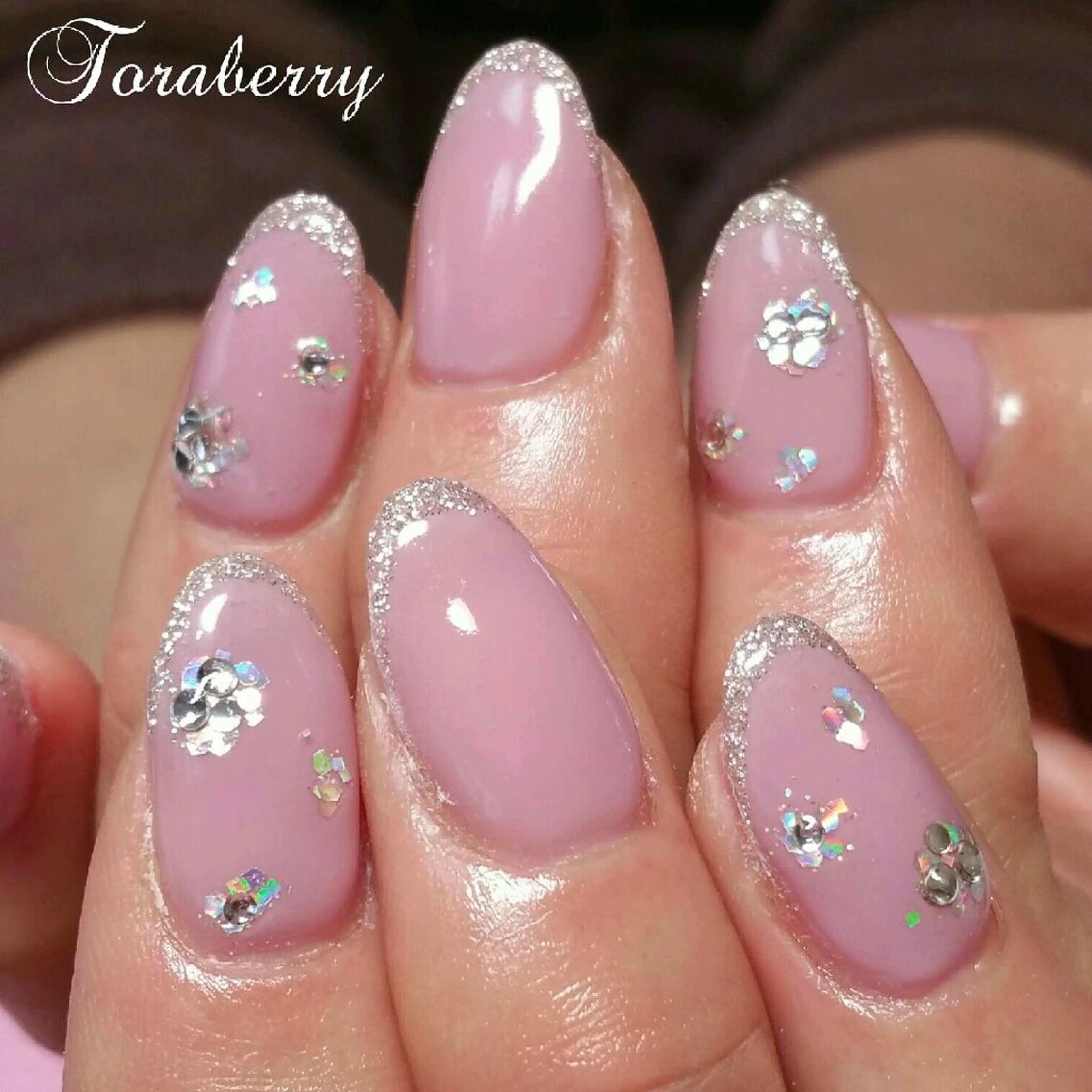 ネイル ラメ(グリッター) ハンドネイル ネイリスト なつみのネイルデザイン