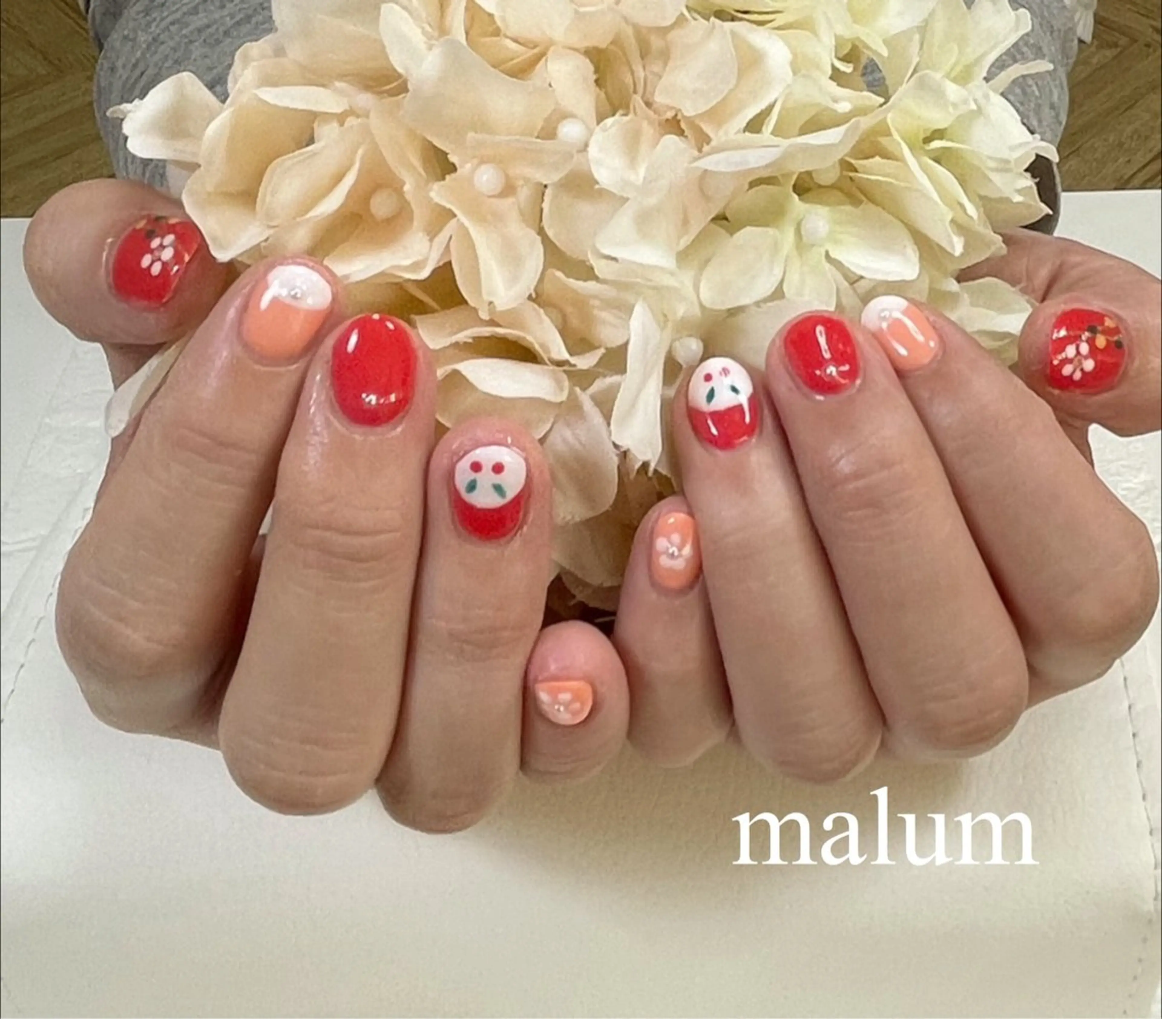 ネイル アートネイル ハンドネイル malum nailのネイルデザイン