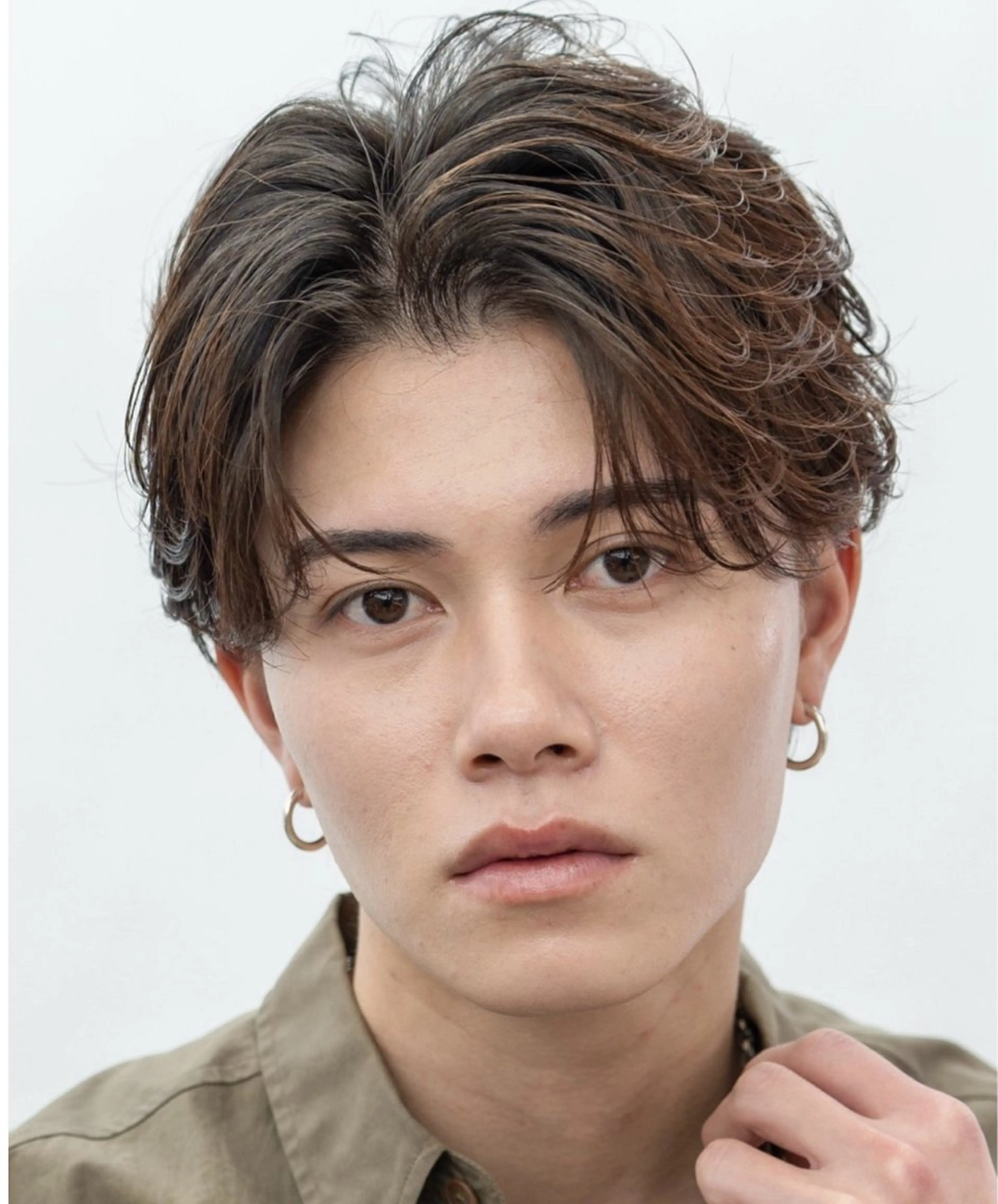 カラー パーマ メンズ 遠藤 煌弥のヘアスタイル