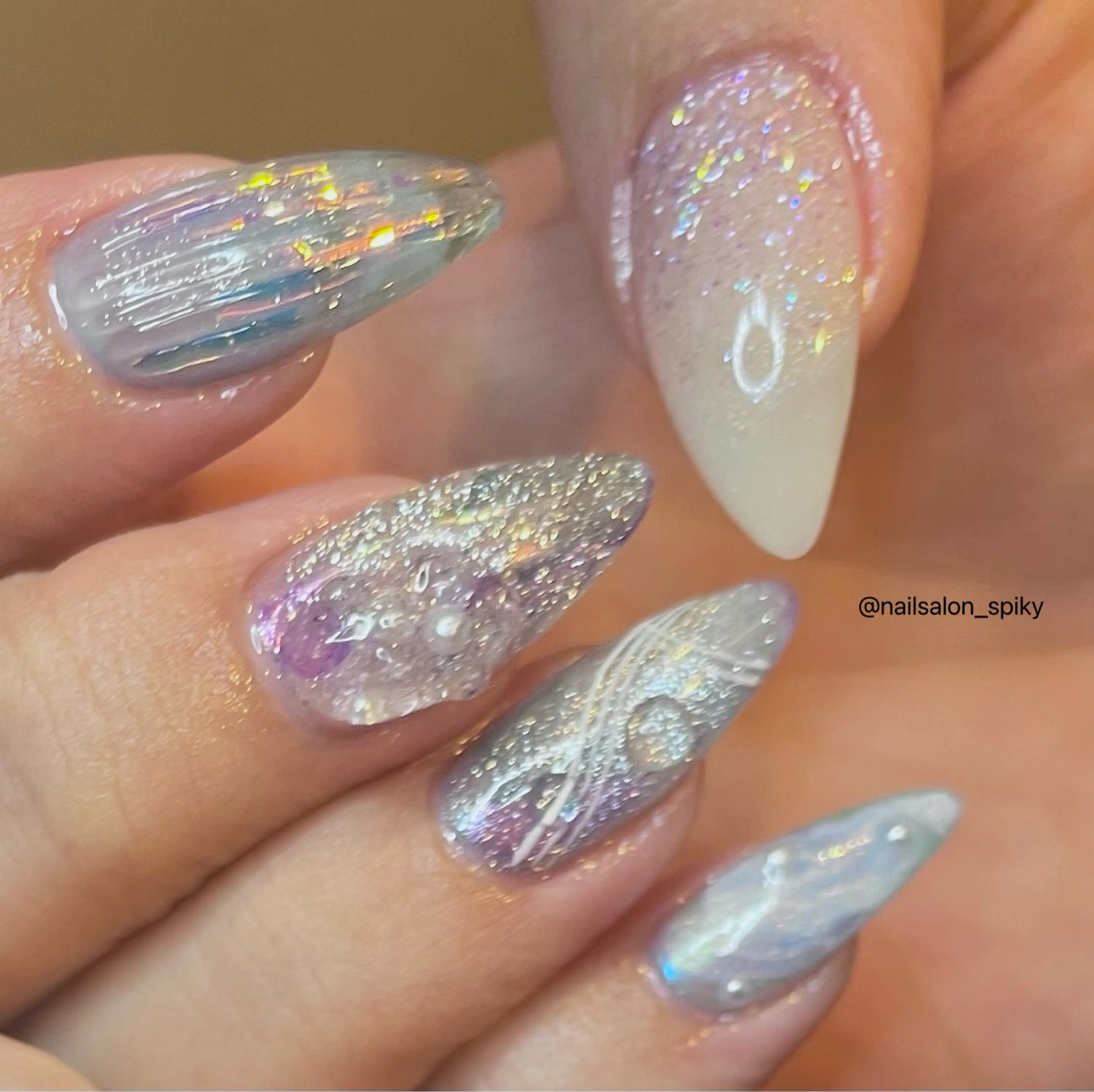 ネイル Spiky とうげ ふうかのネイルデザイン